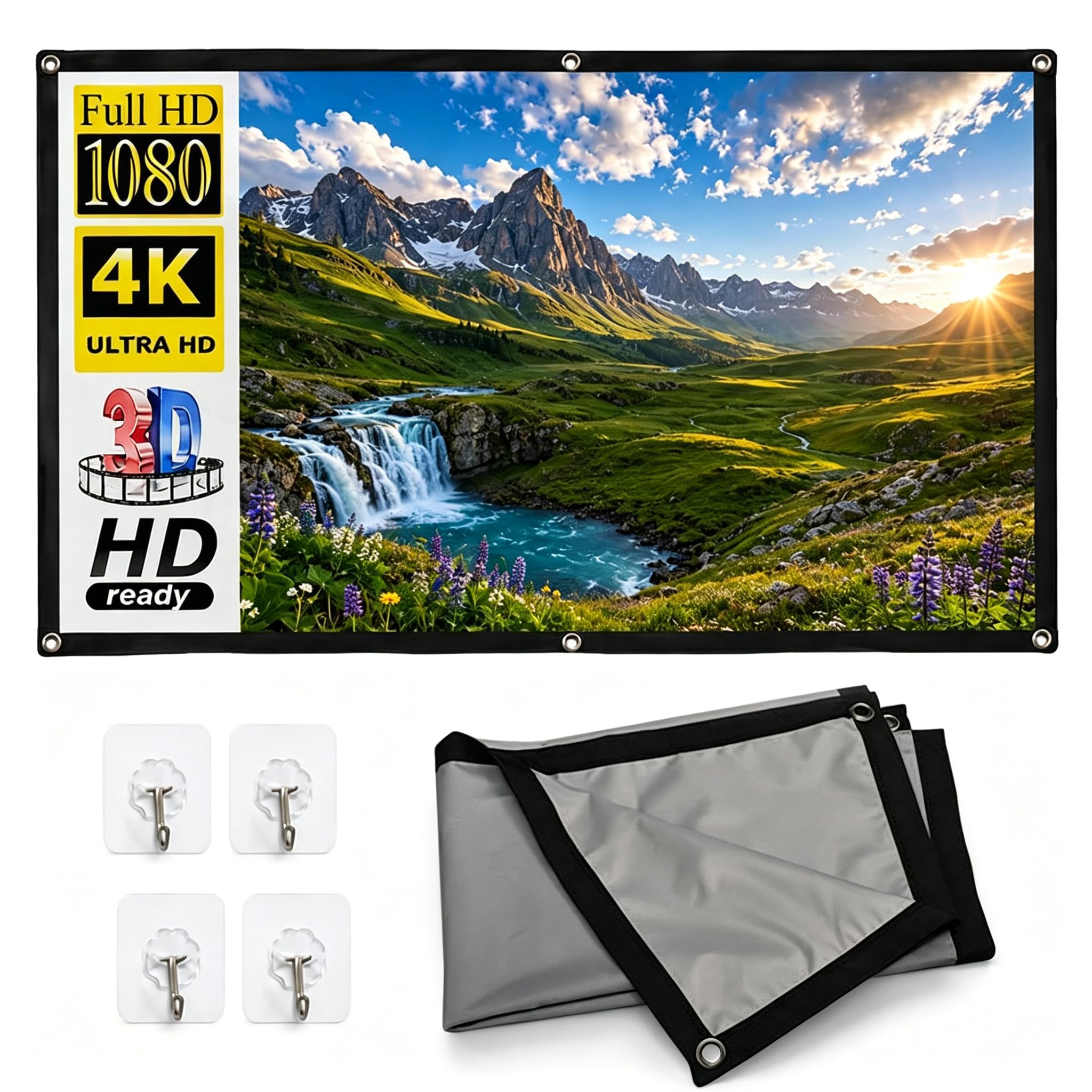 🎬Foldable ALR (Ambient Light Rejecting) projection screen