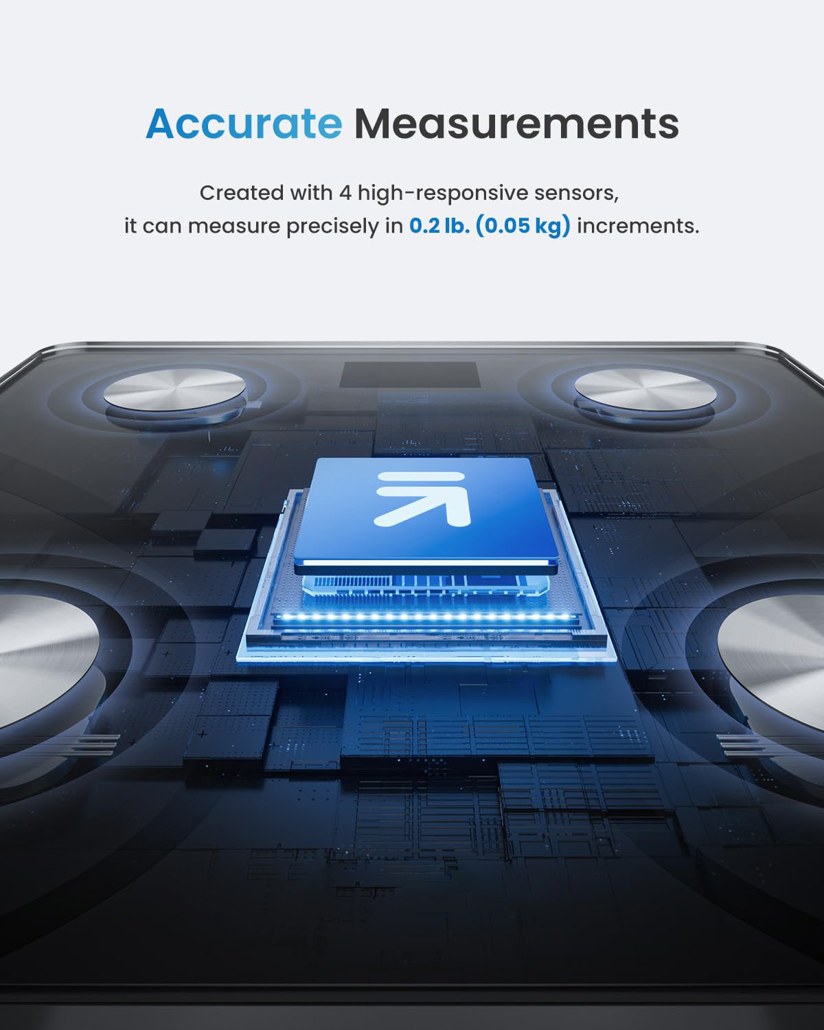Fitness Tracking Smart Scale-Visible body fat