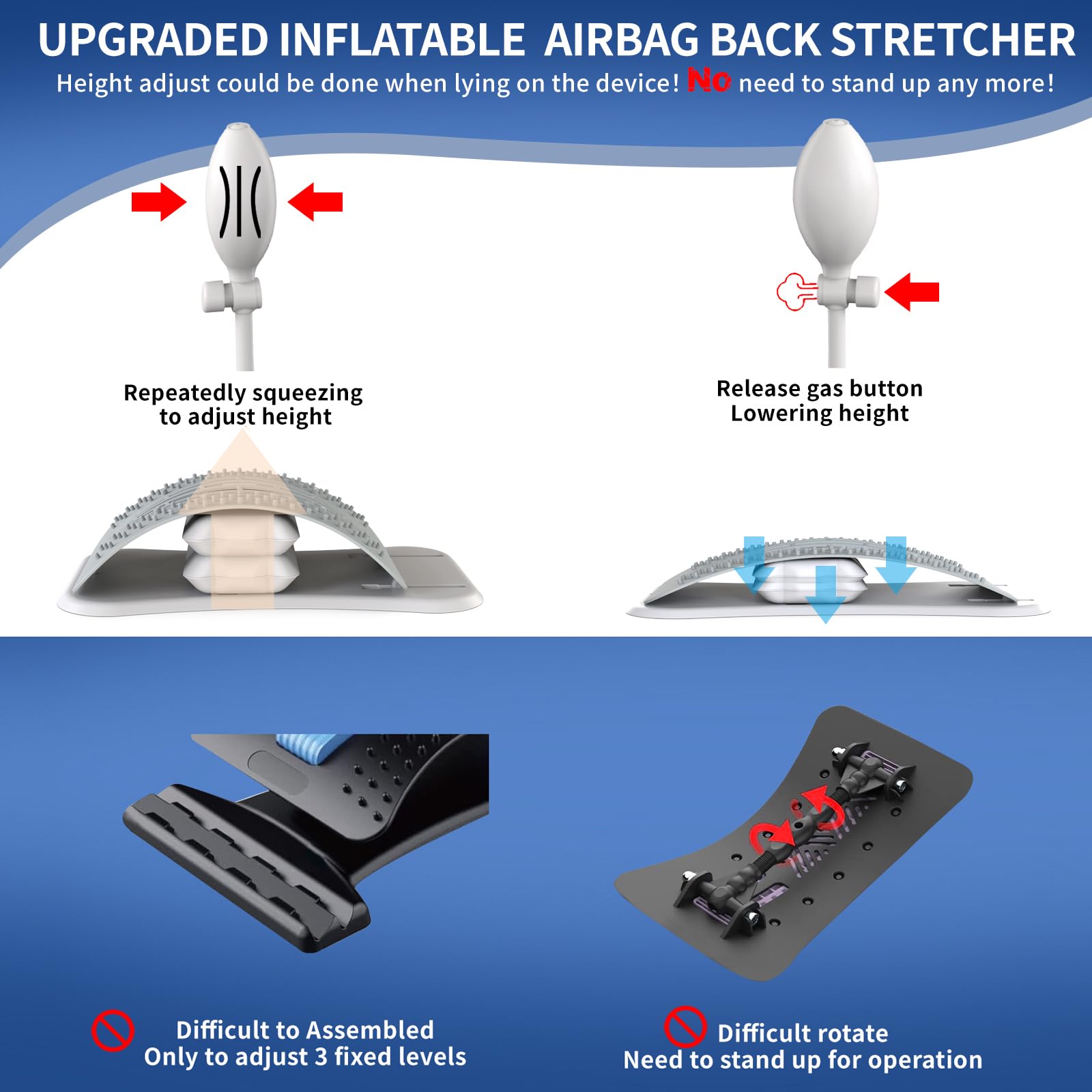 👩🏻‍⚕️Back Stretcher for Lower Back Pain Relief