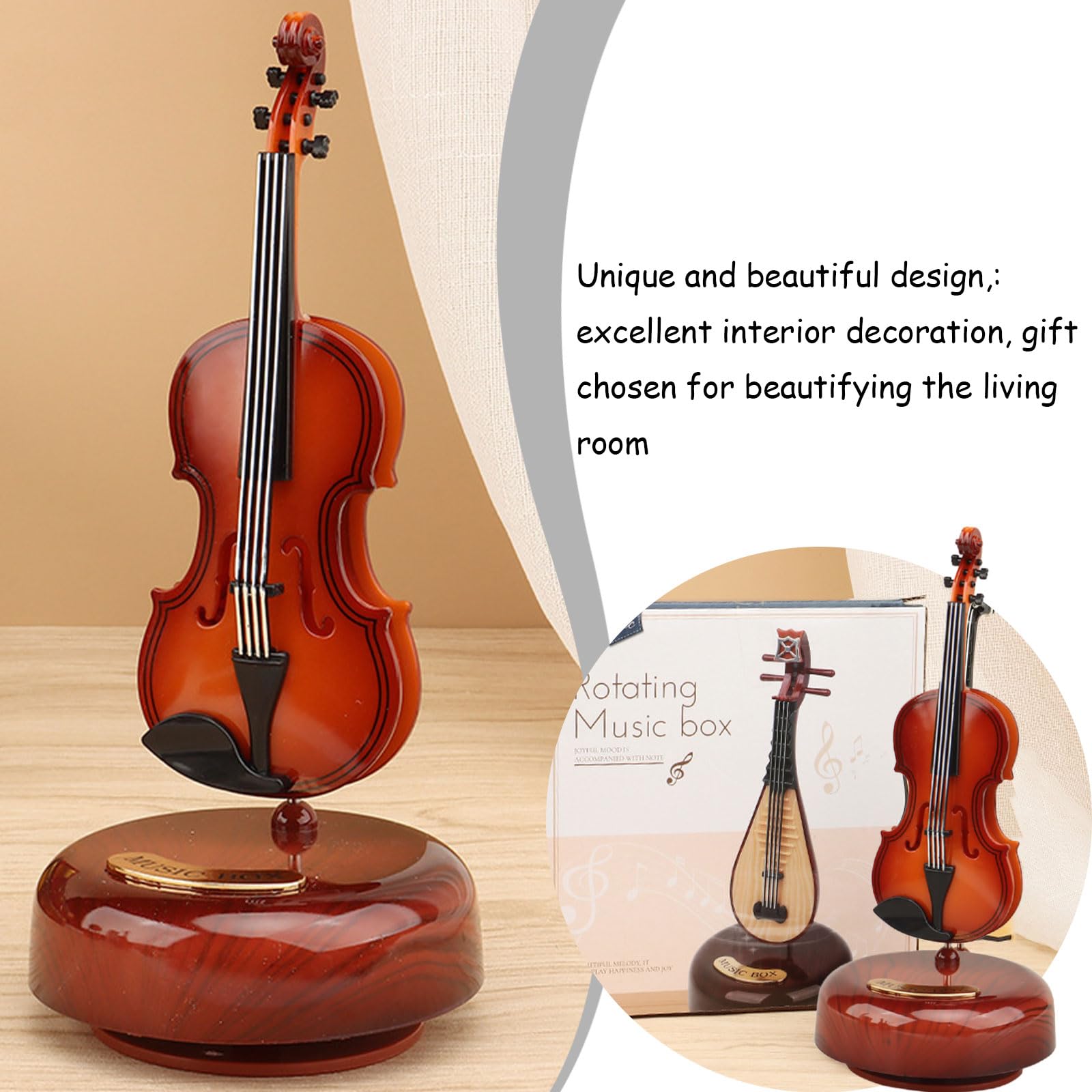 Creative Violin Music Box