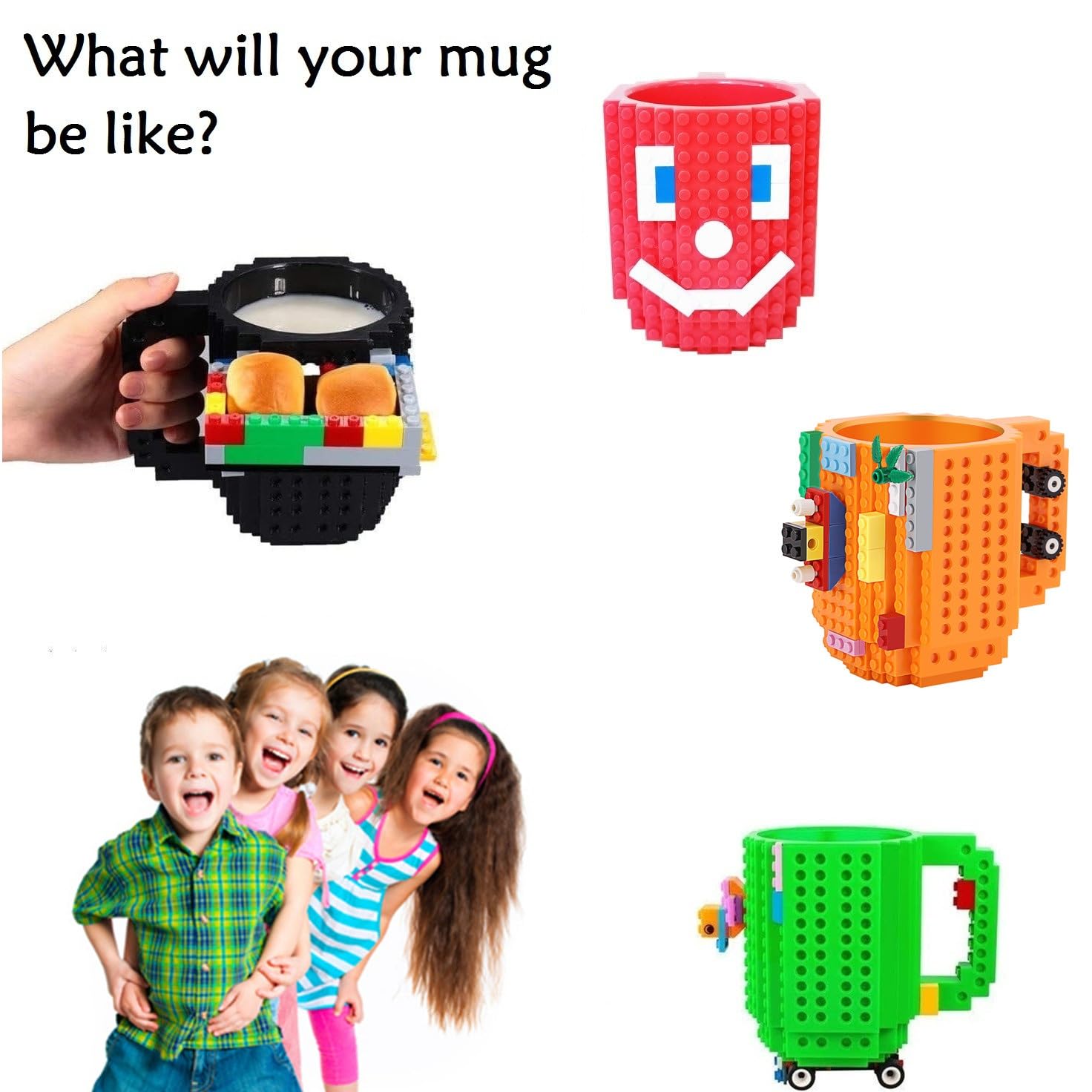 Welnax™ Funny DIY Novelty Build on Brick Mug