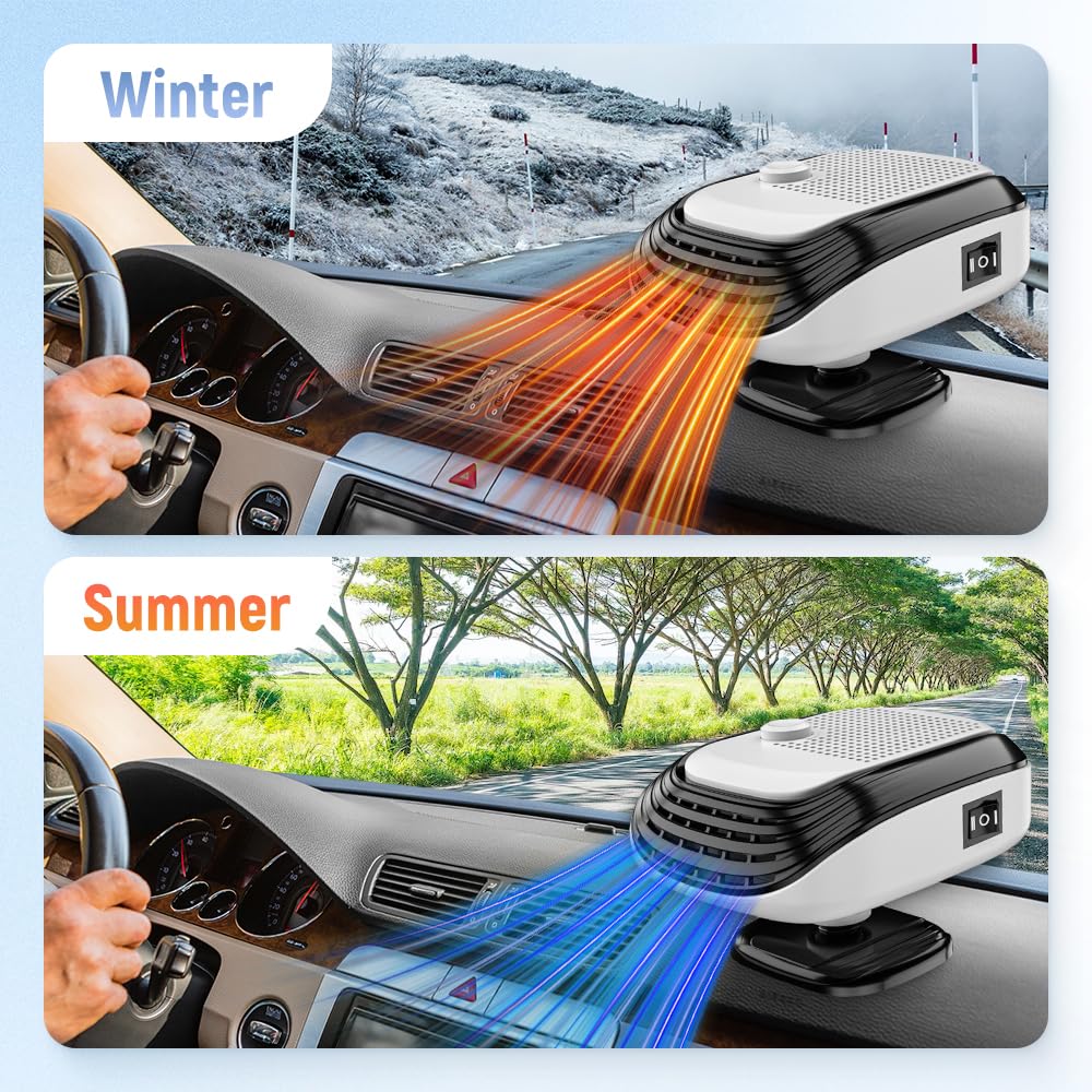 2025 New Portable Car Heater With Windshield Defogger and Defroster