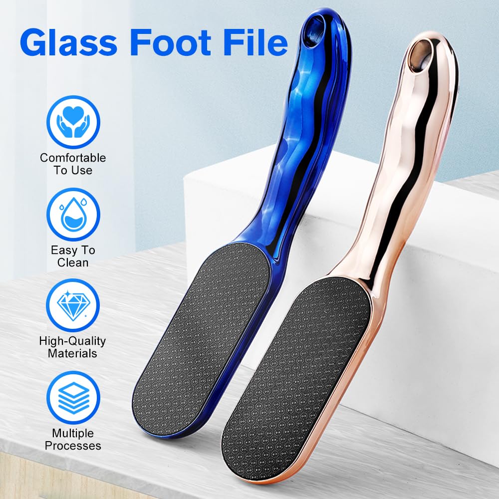Nano Glass Foot File with Non-Slip Ergonomic Handle