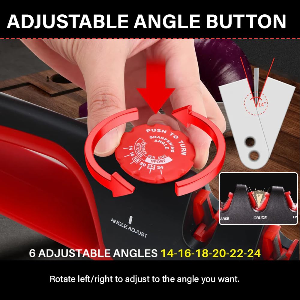 🎁Angle-Adjustable Knife Sharpener