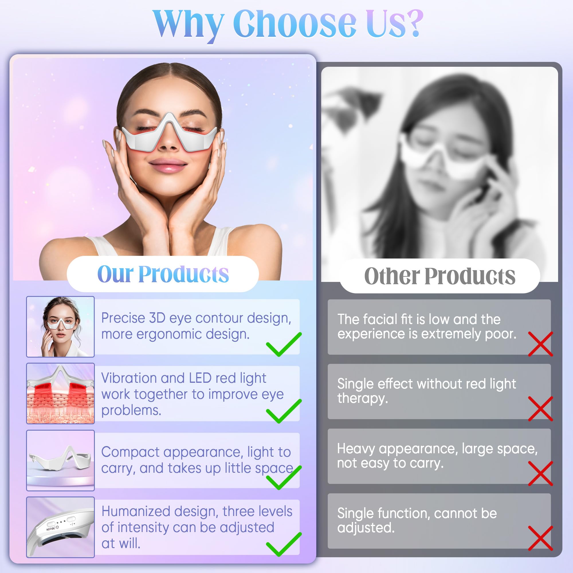 Under-Eye Light Therapy Device