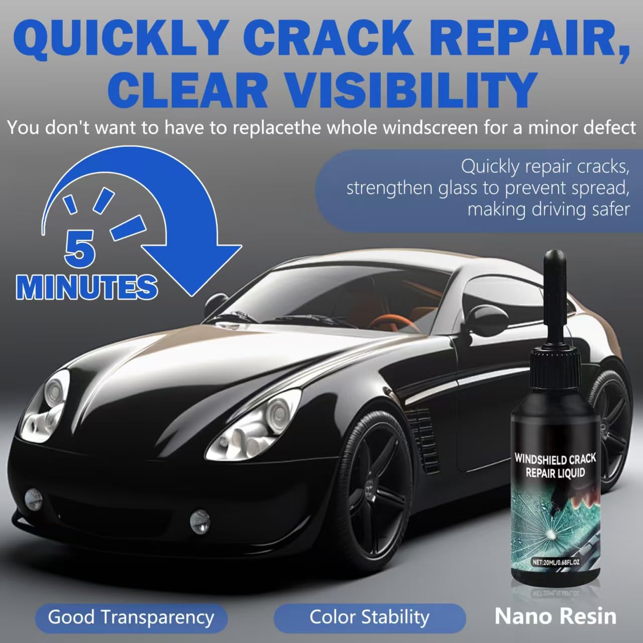 🔥 2025 New Car Windshield Crack Repair Fluid