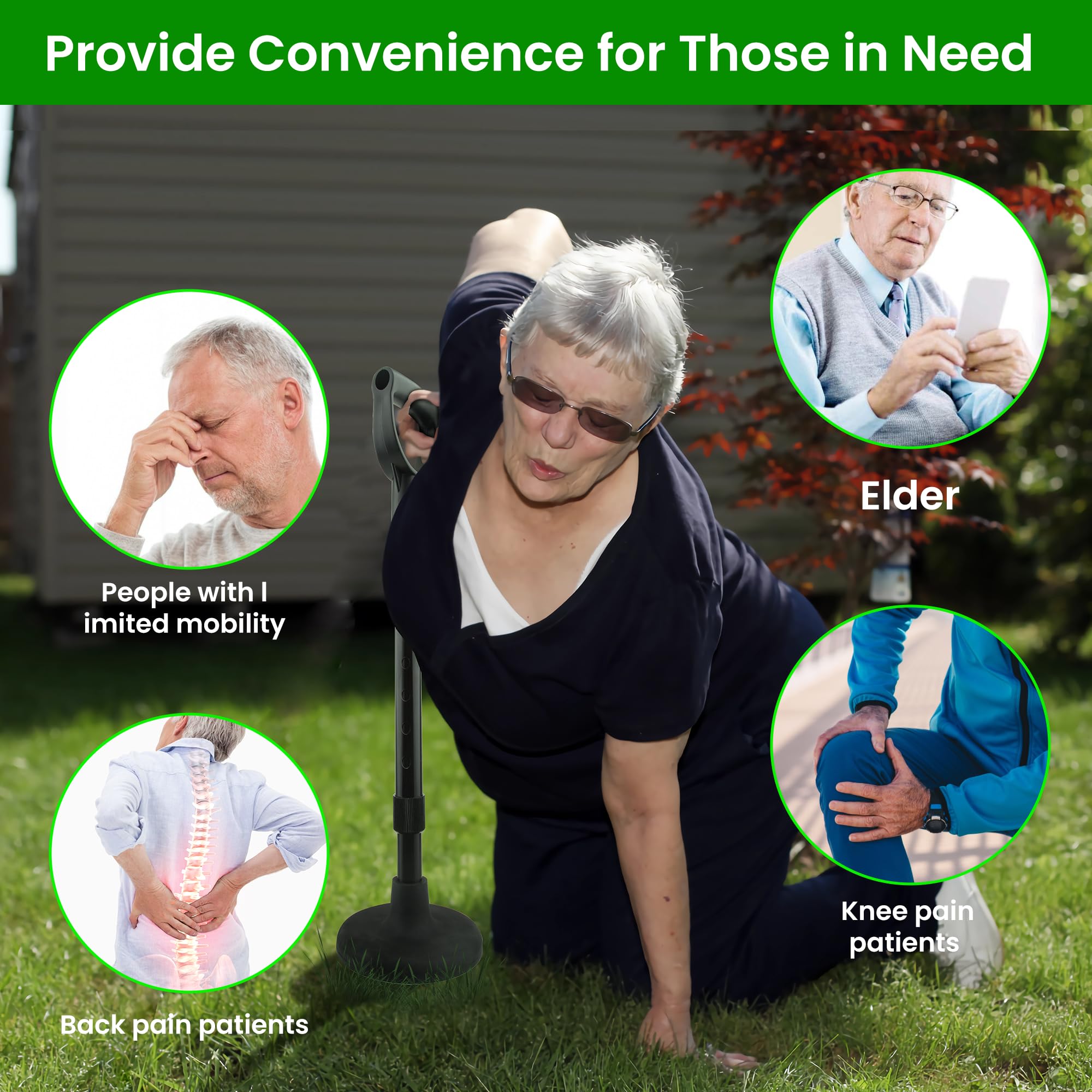 Portable Mobile Adjustable Stand Assist Aid