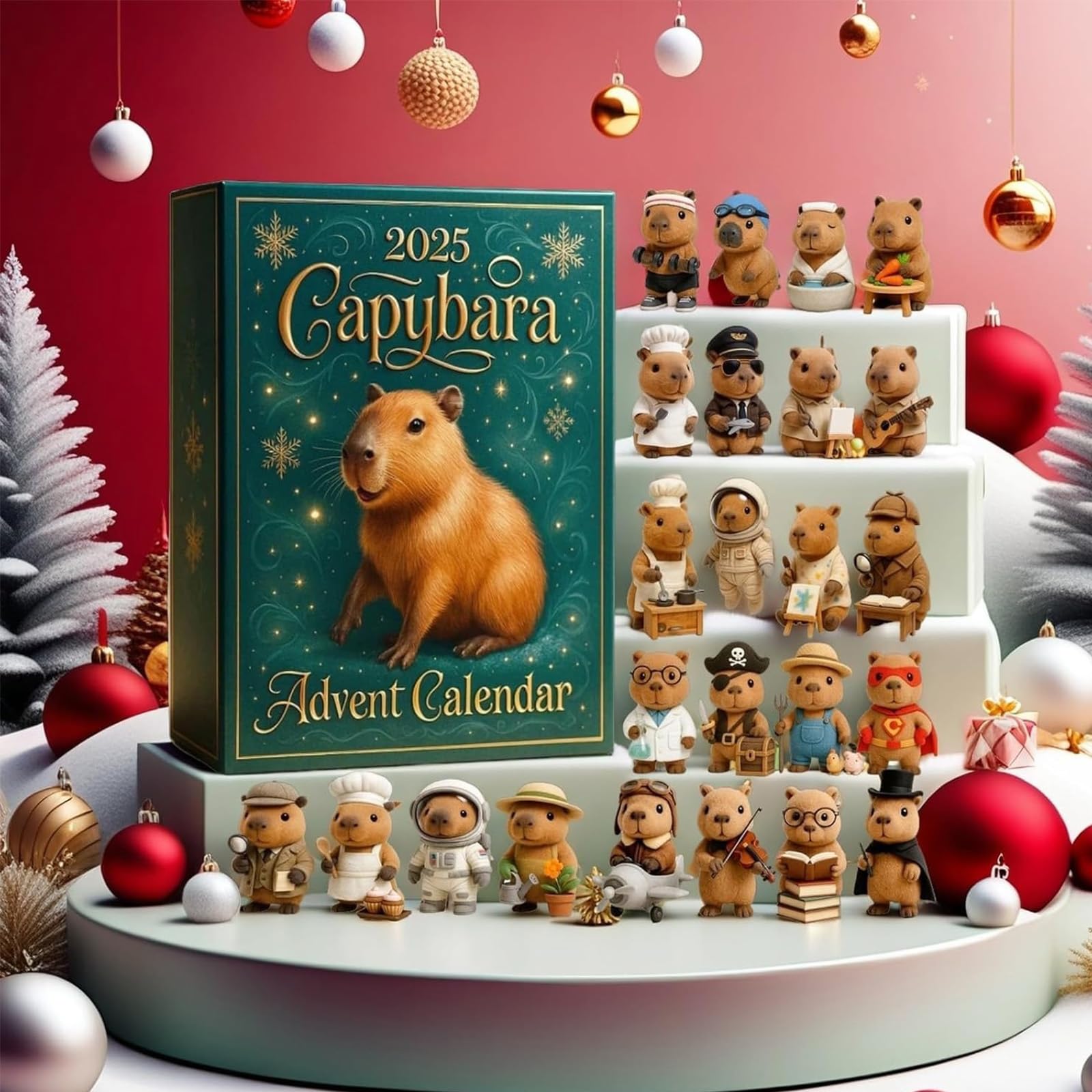 🔥Last Day 49% OFF -2025 Capybara Advent Calendar