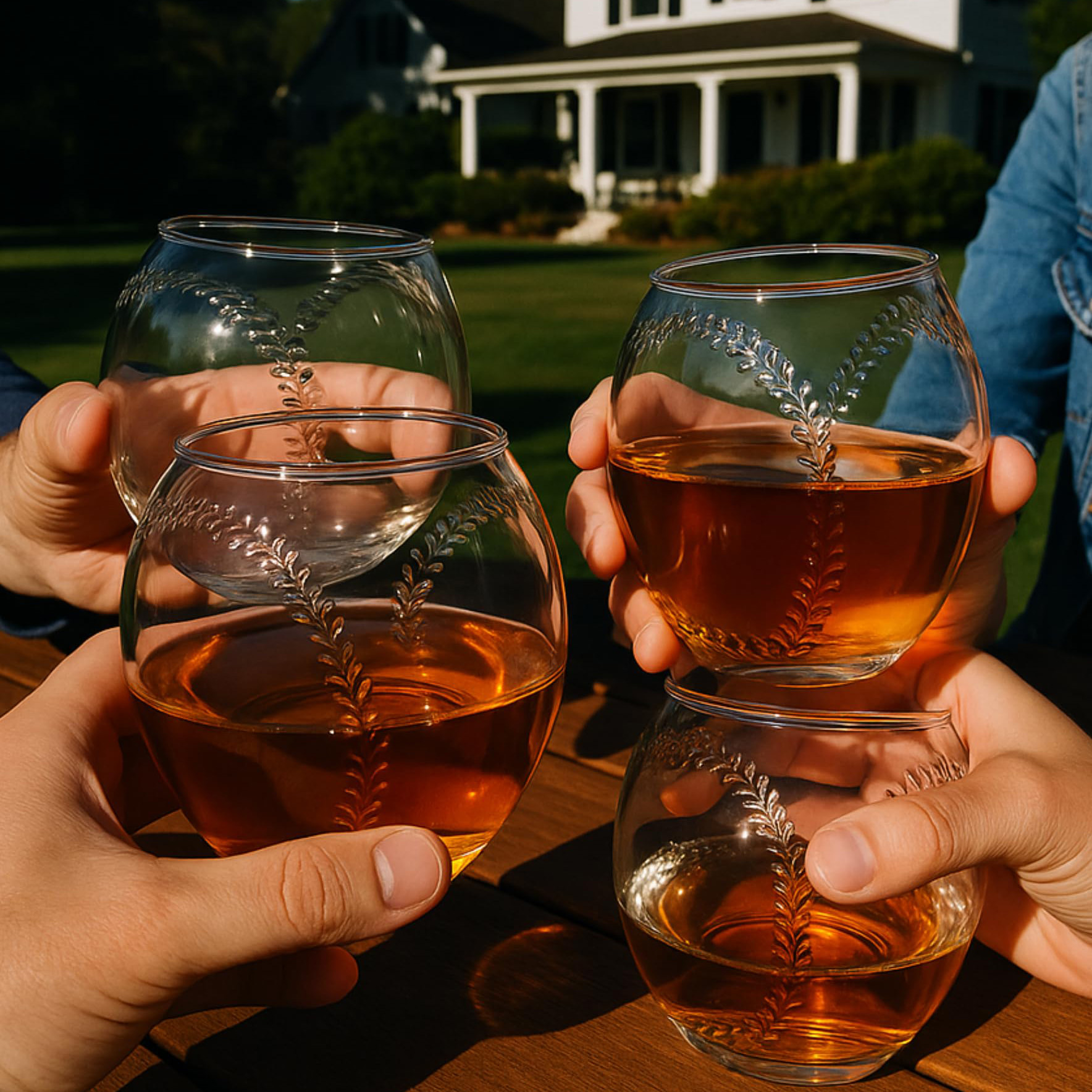 10oz Baseball Whiskey Glass