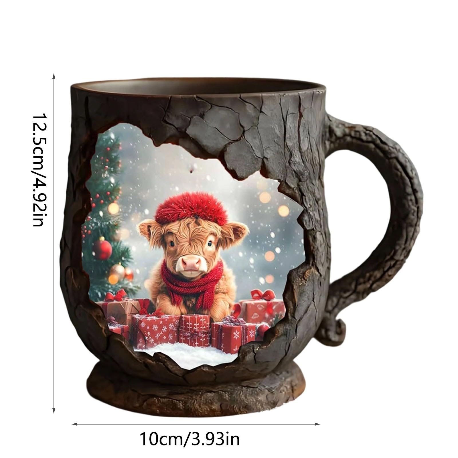 Highland Cow Christmas Mug