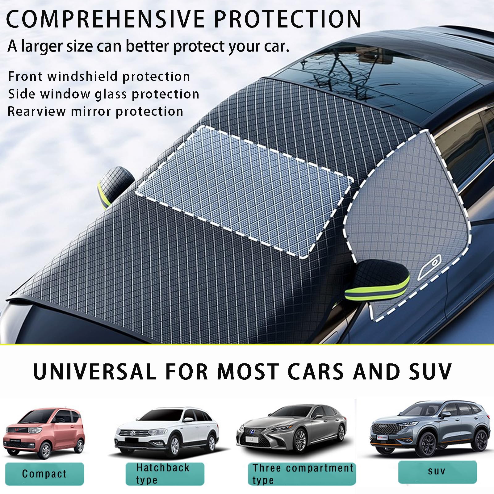 Anti-Theft Car Windshield Magnetic Snow Cover