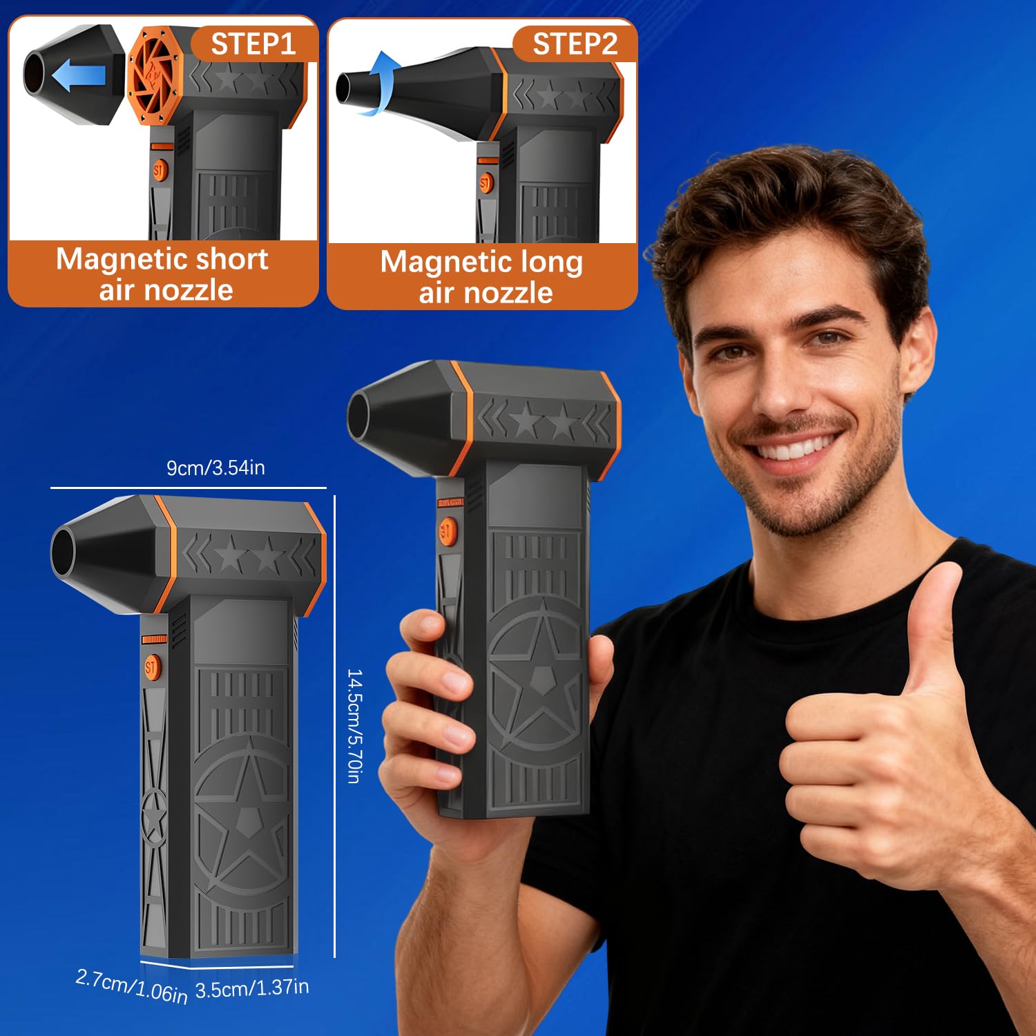 2026 Upgrade 5000W Thermal Turbo fan Snow Blower