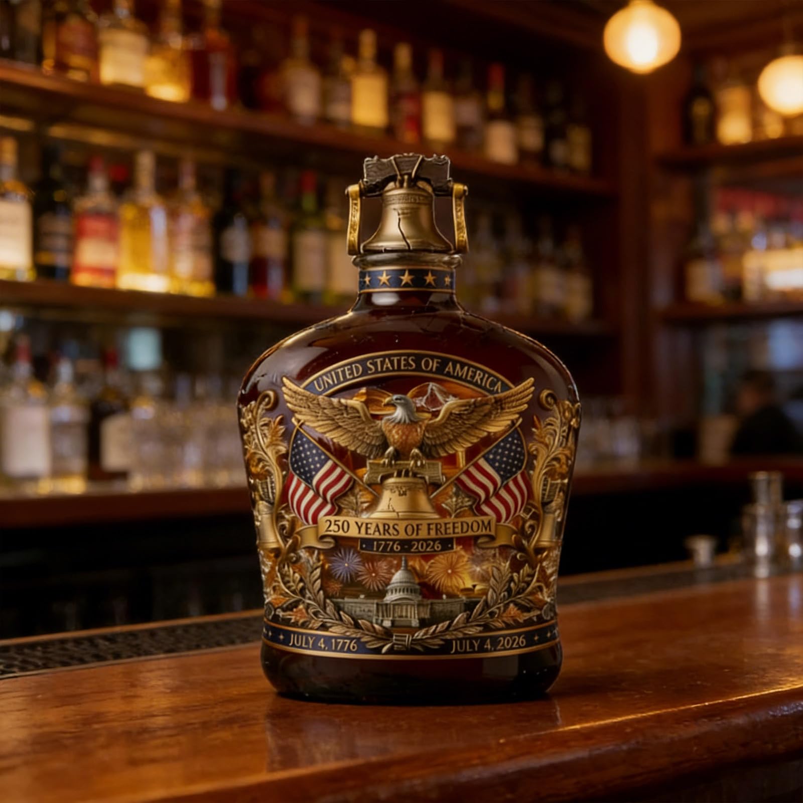 250 Anniversary Whiskey Bottle