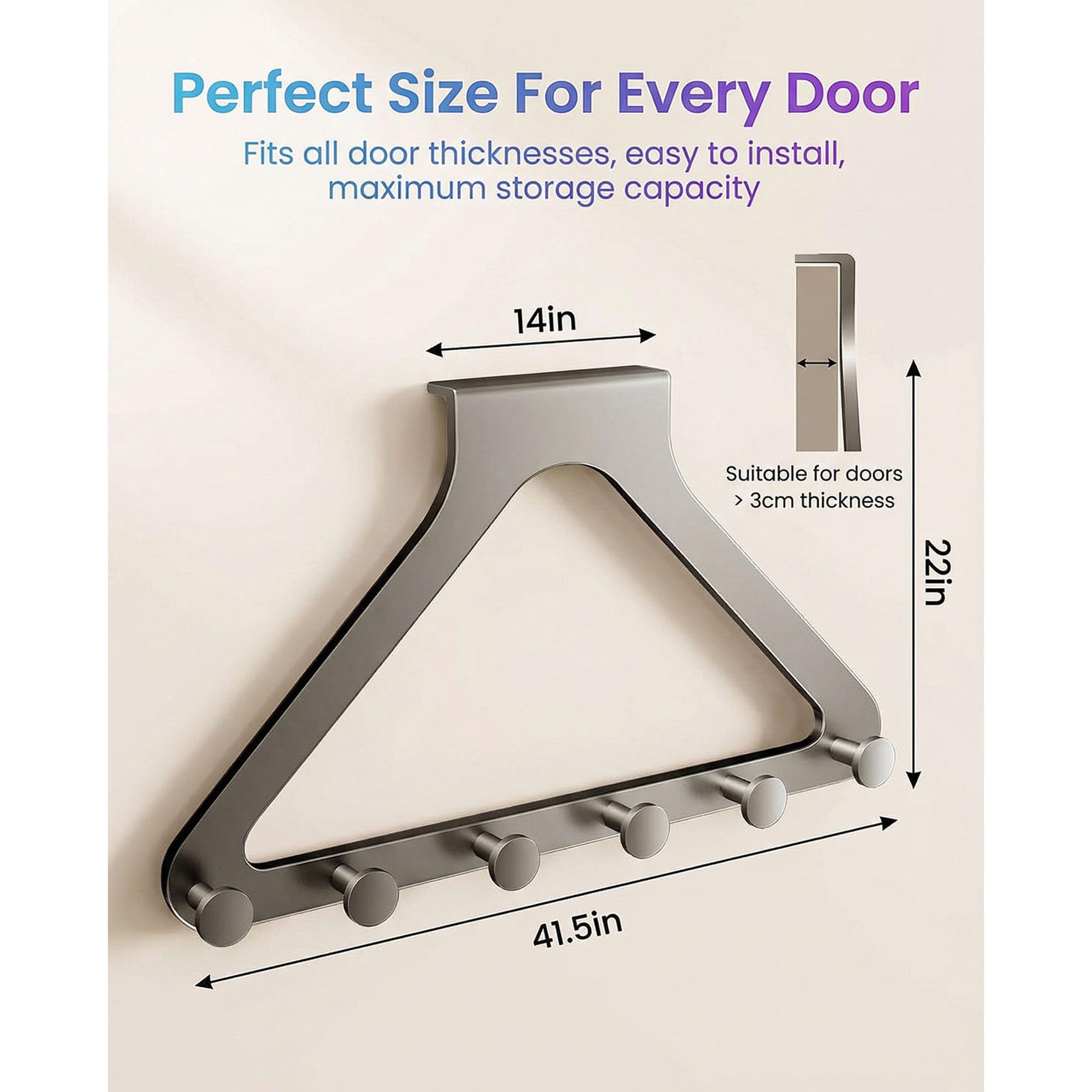 🚪Over-the-Door Hanger Organizer
