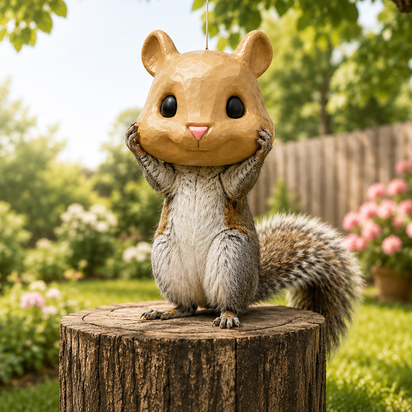 🐿️Funny Squirrel Head Feeder