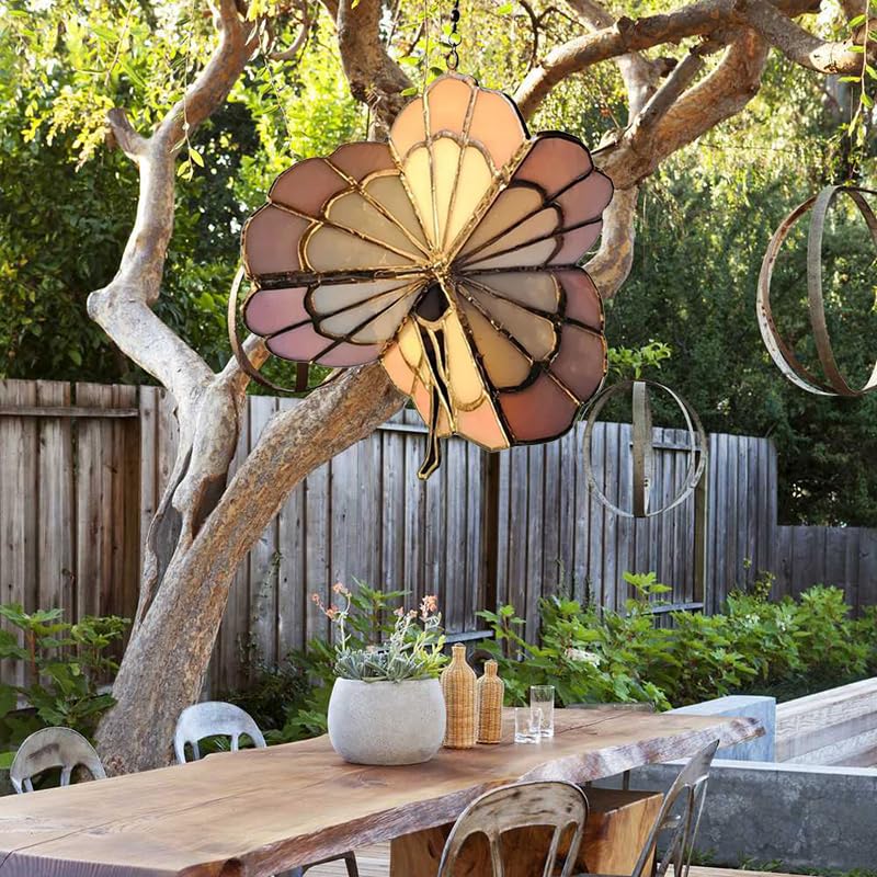 Dancing Lady Stained Glass Spinner