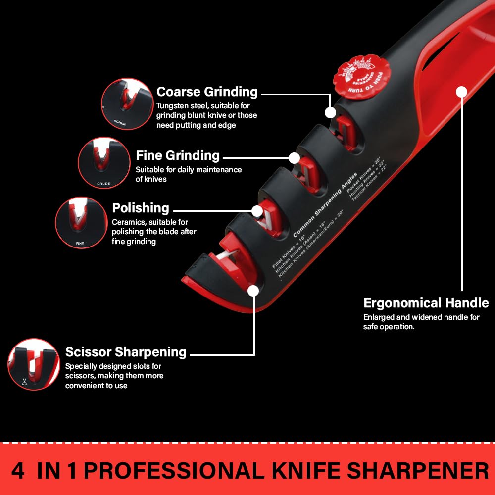 🎁Angle-Adjustable Knife Sharpener