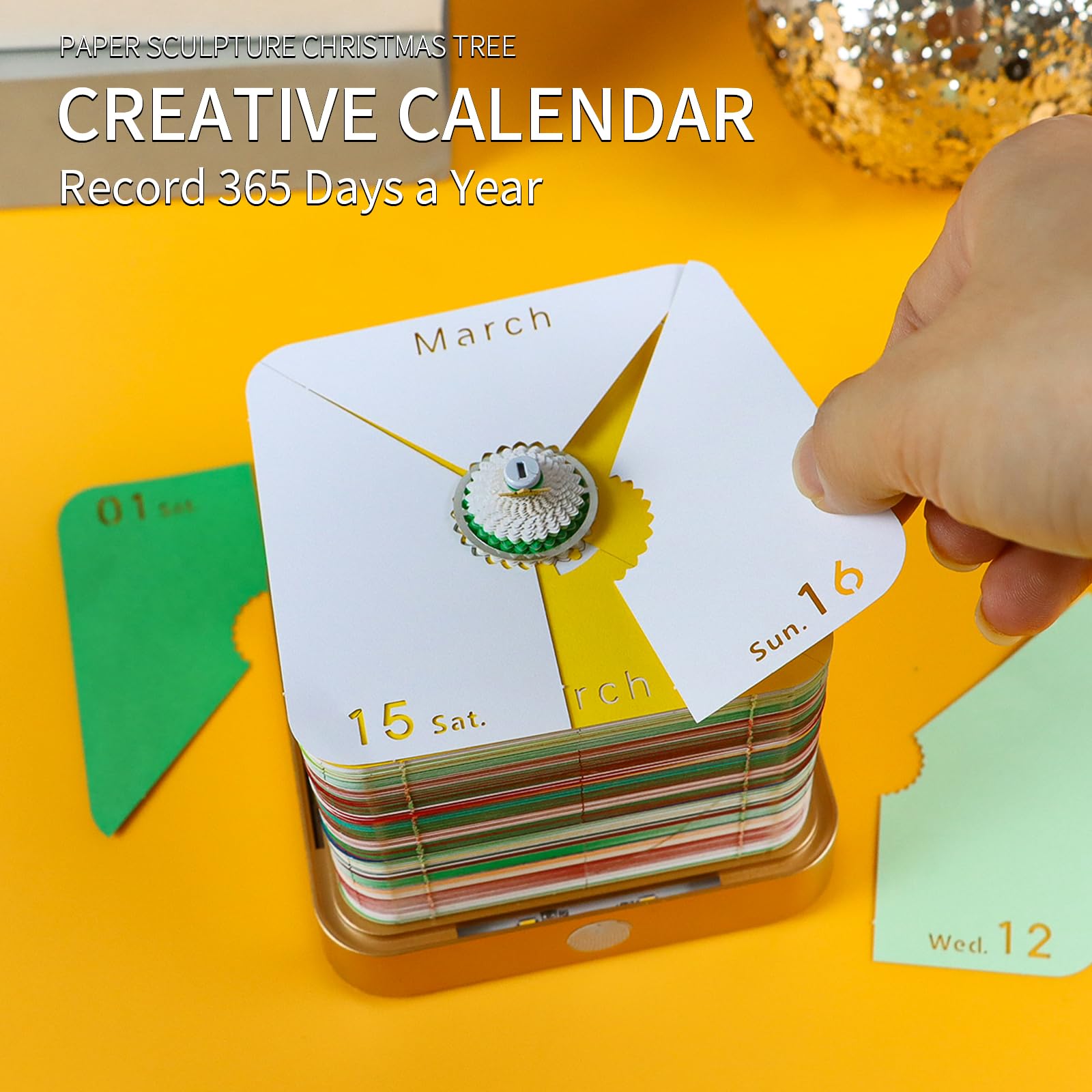 🎄Tree House Paper Sculpture 3D Calendar