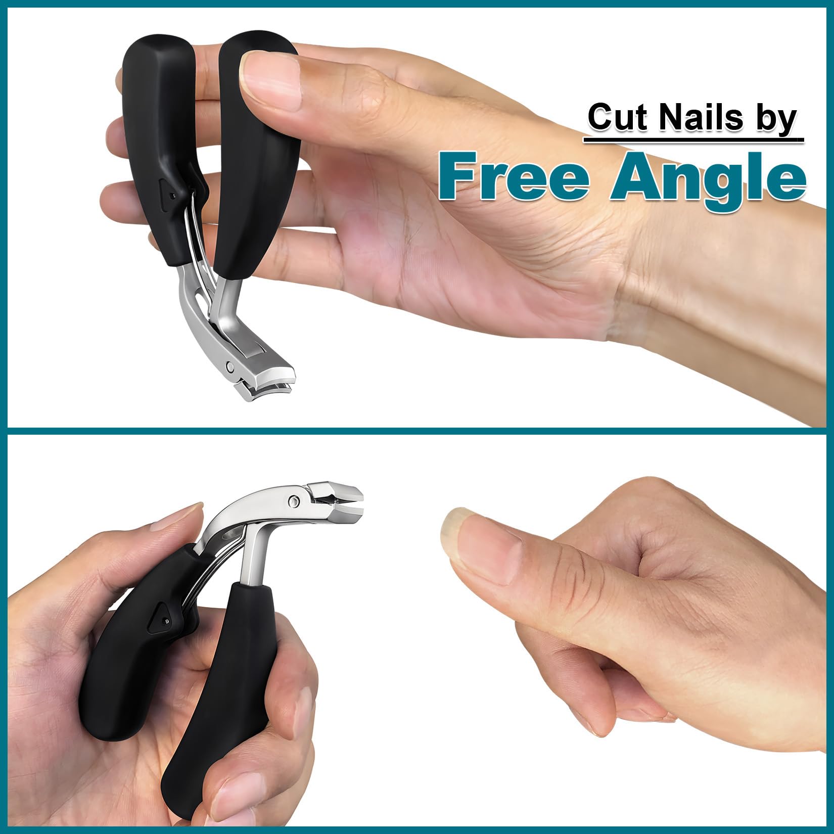 🏥Angled Toenail Clippers for Thick Toenails