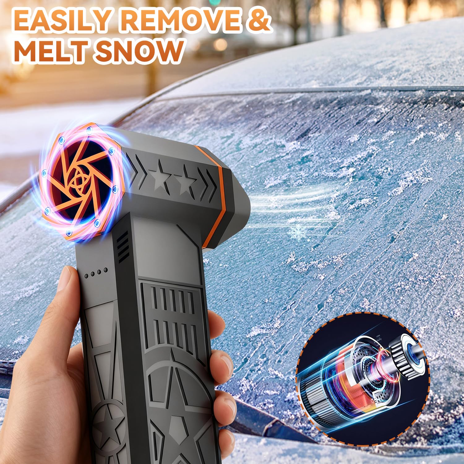 2026 Upgrade 5000W Thermal Turbo fan Snow Blower