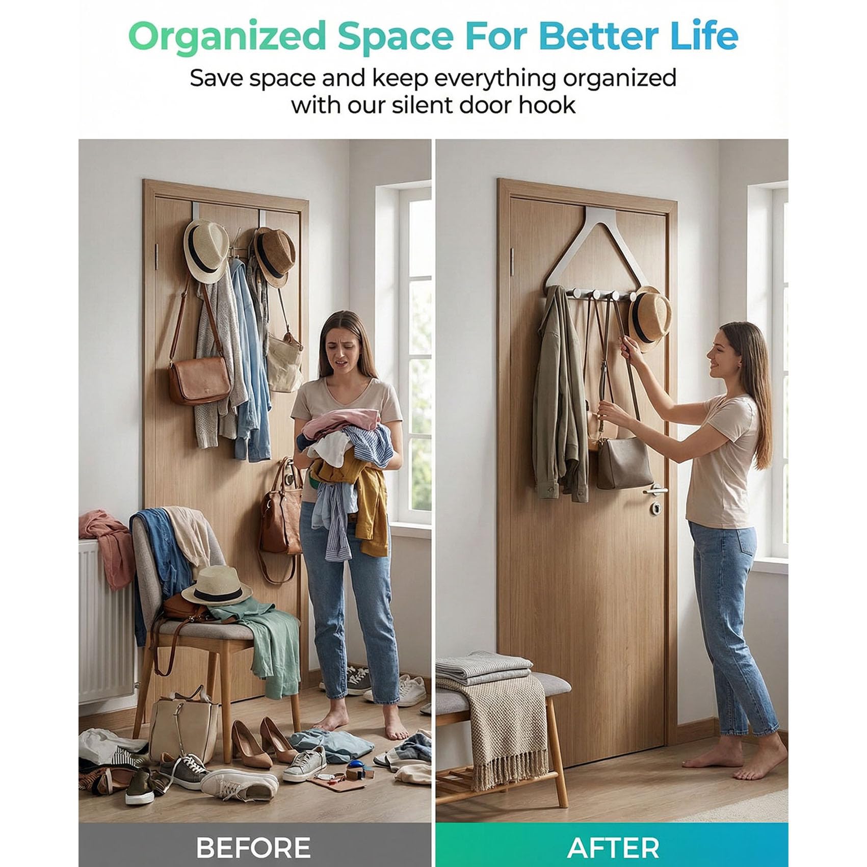 🚪Over-the-Door Hanger Organizer