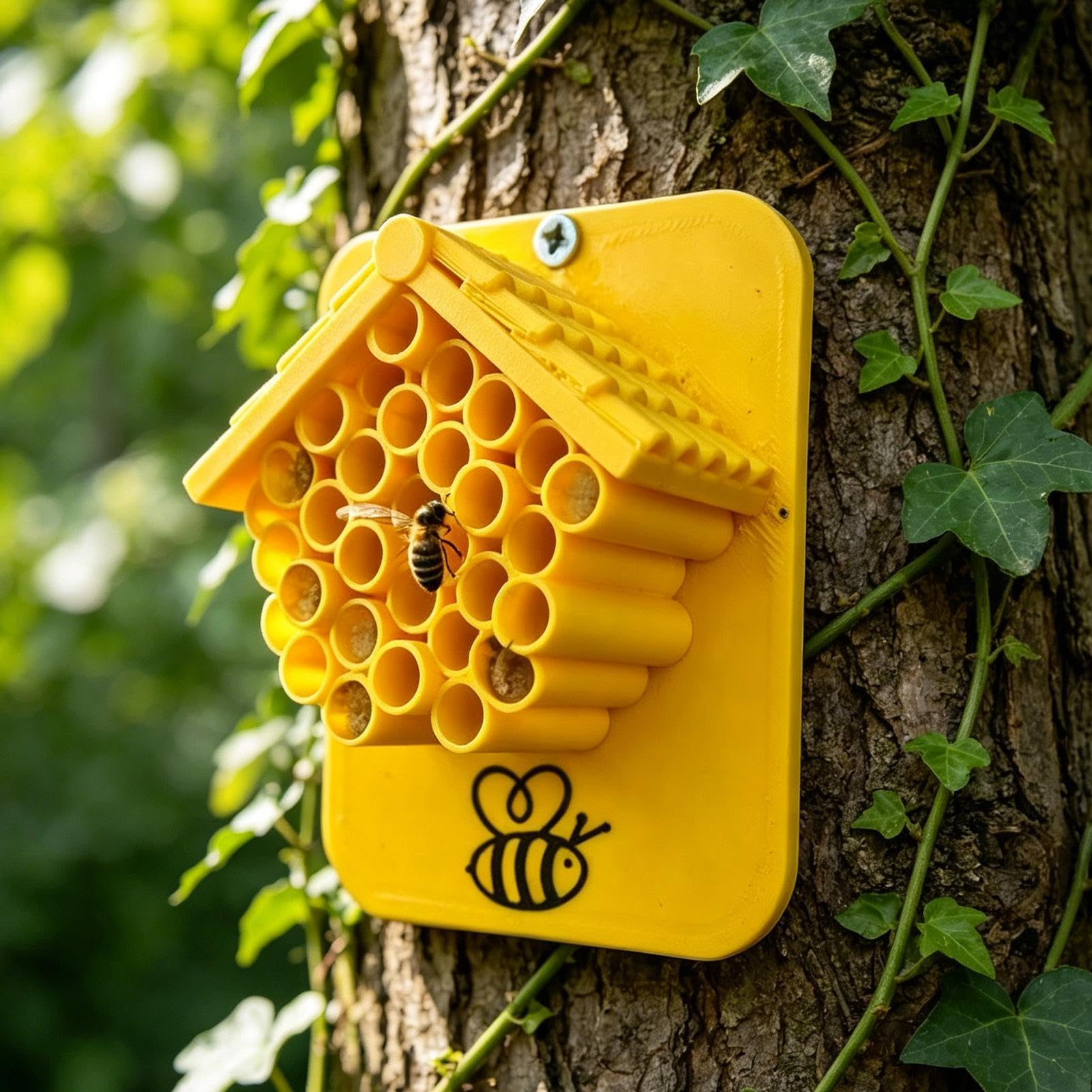 🐝Bee Hotel – a safe haven for wild bees in your garden🌿