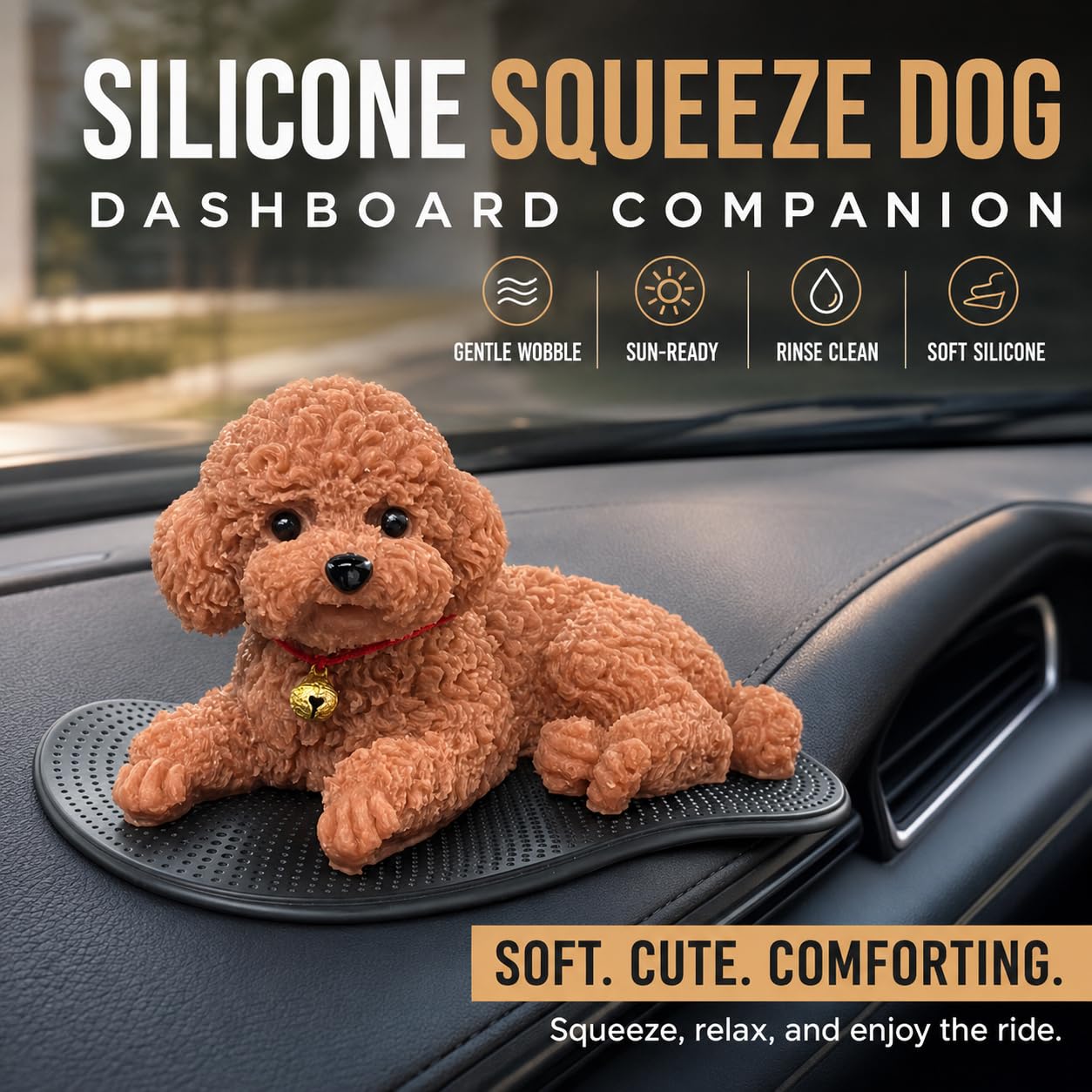 🐶 Wiggly Teddy Puppy Dashboard Companion