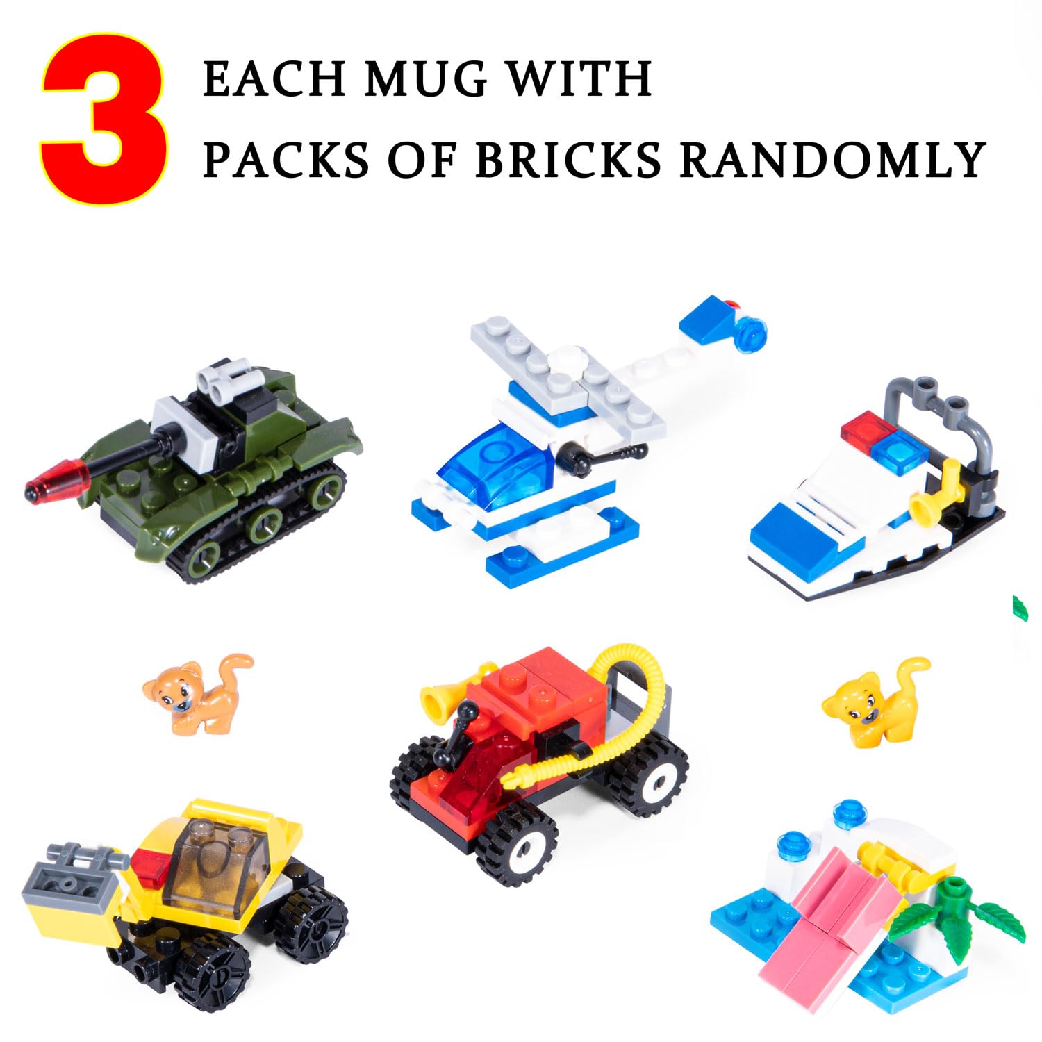 Welnax™ Funny DIY Novelty Build on Brick Mug