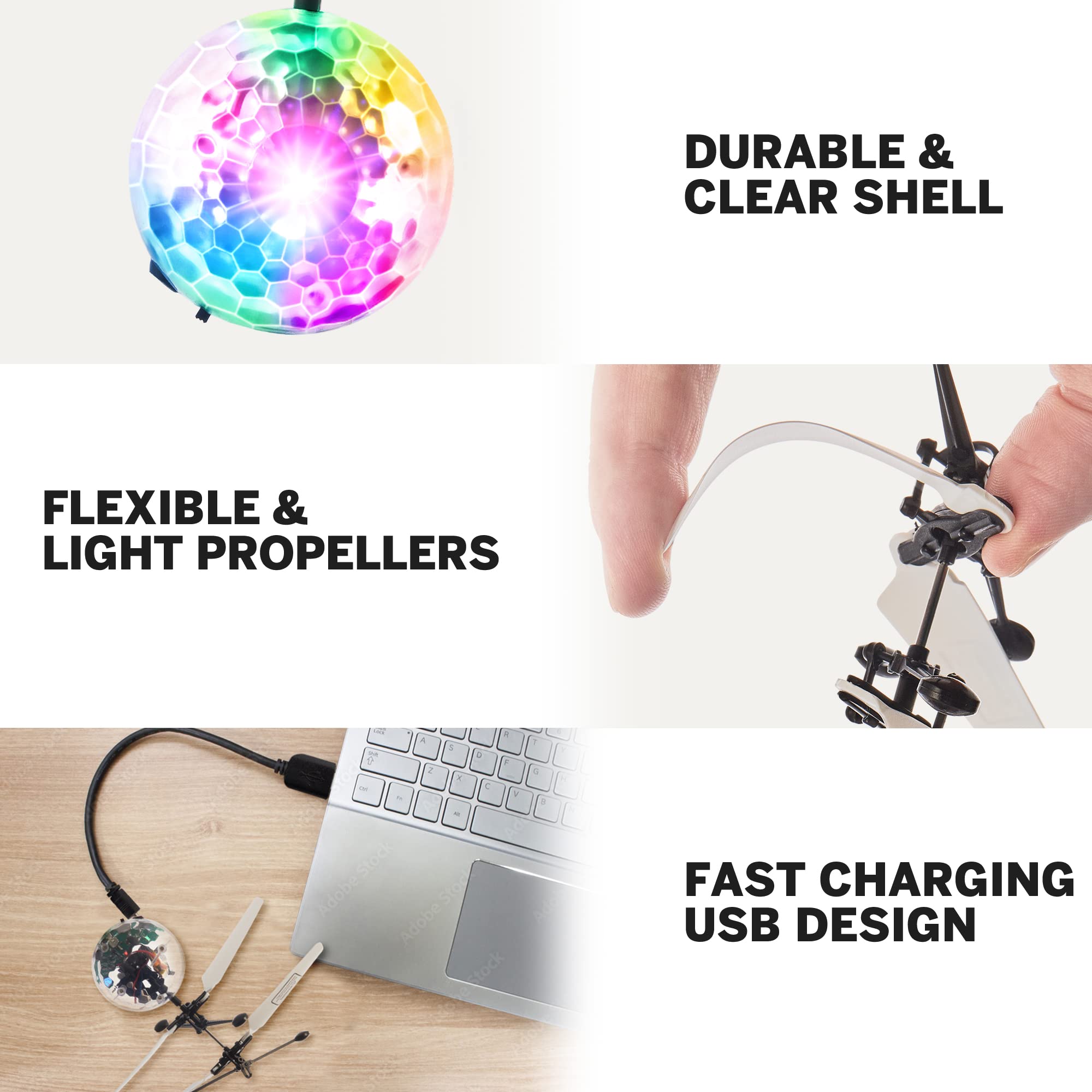 🎄49% OFF🎁Flying Orb Ball Hand Operated Spinner Drones for Kids