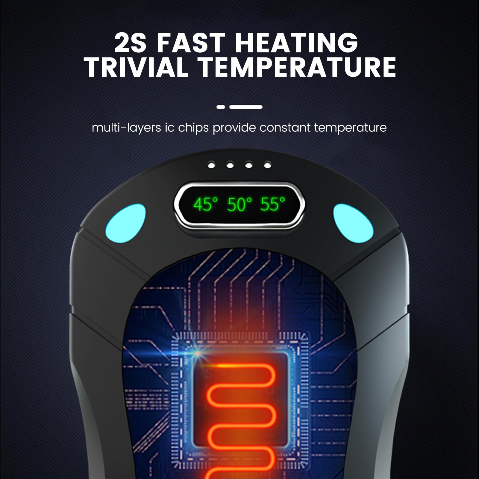 🎁2 Packs Magnetic Hand Warmers Rechargeable