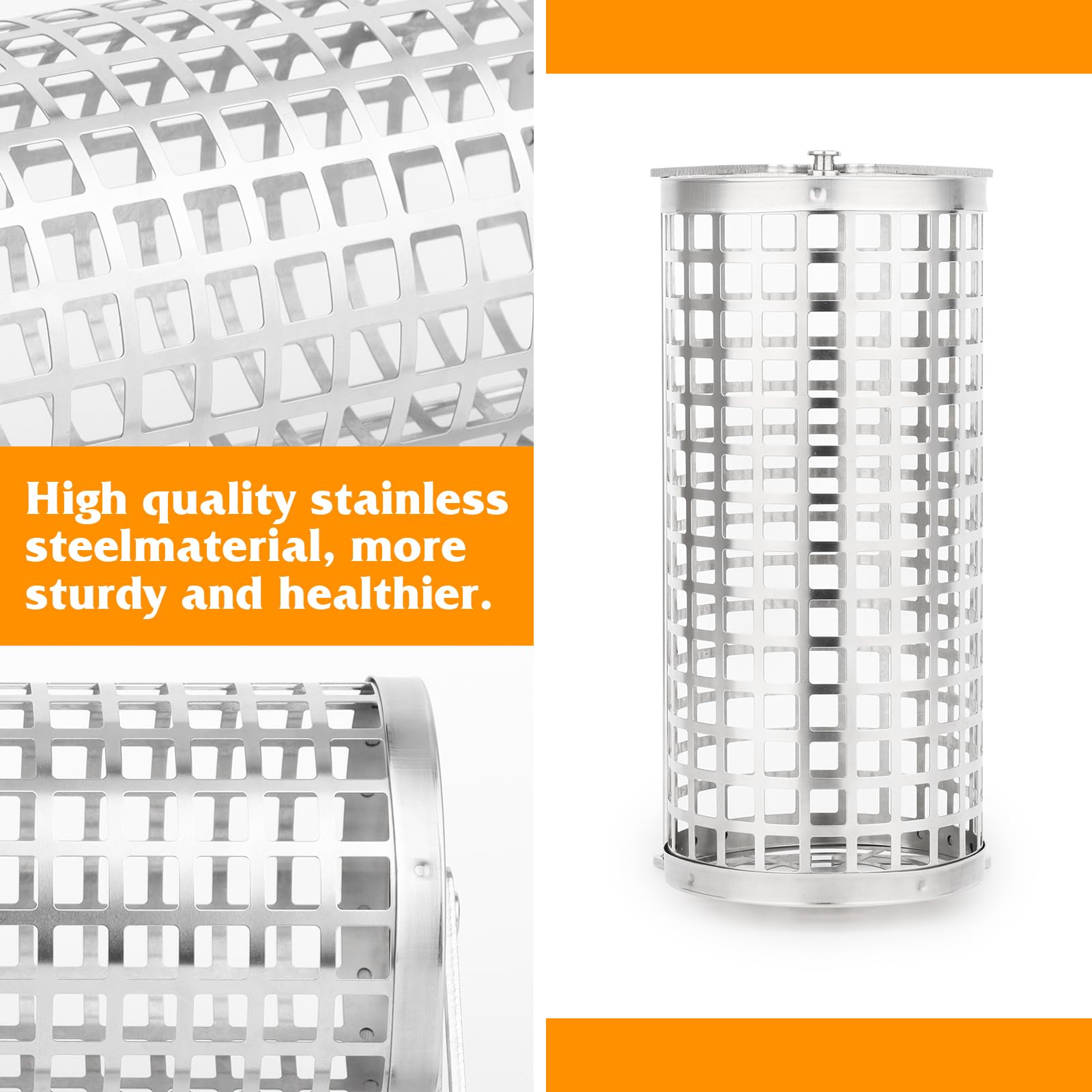 Rolling Grilling Baskets For Outdoor Grilling