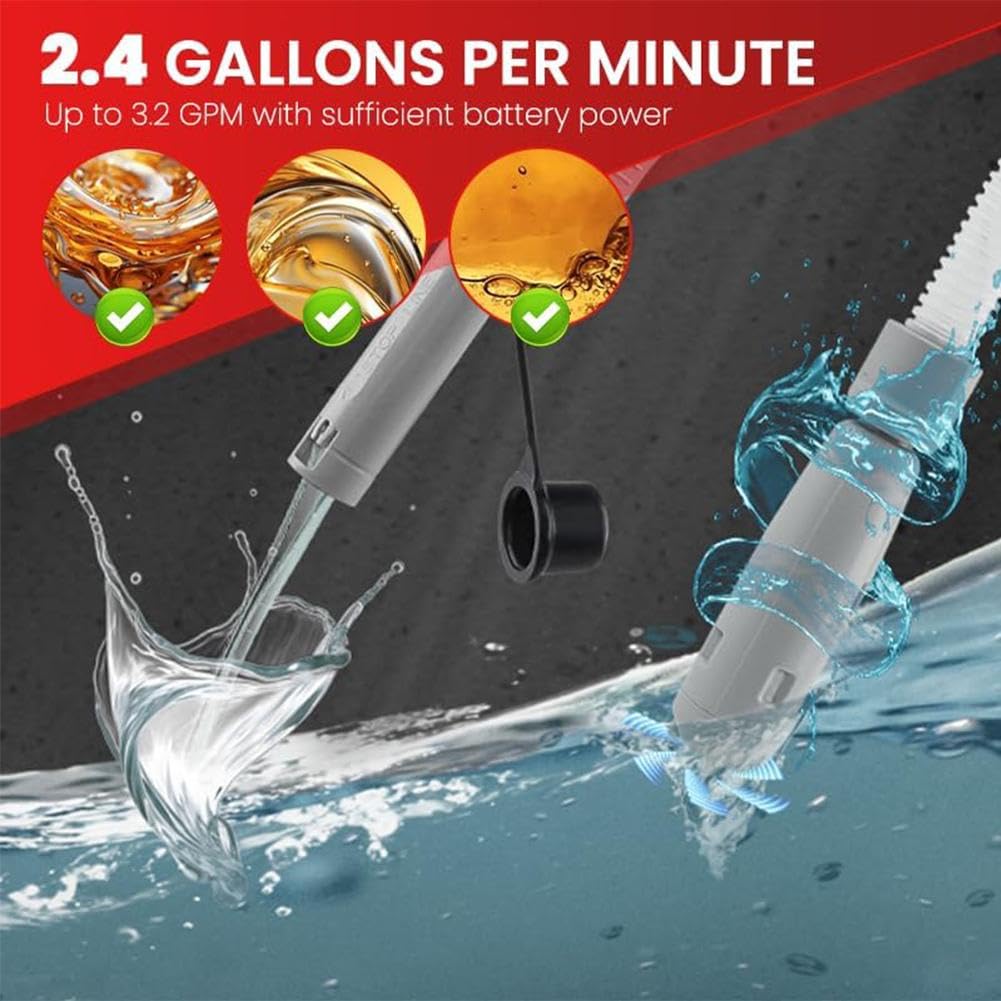 Portable Automatic Fuel Transfer Pump with Auto-Stop