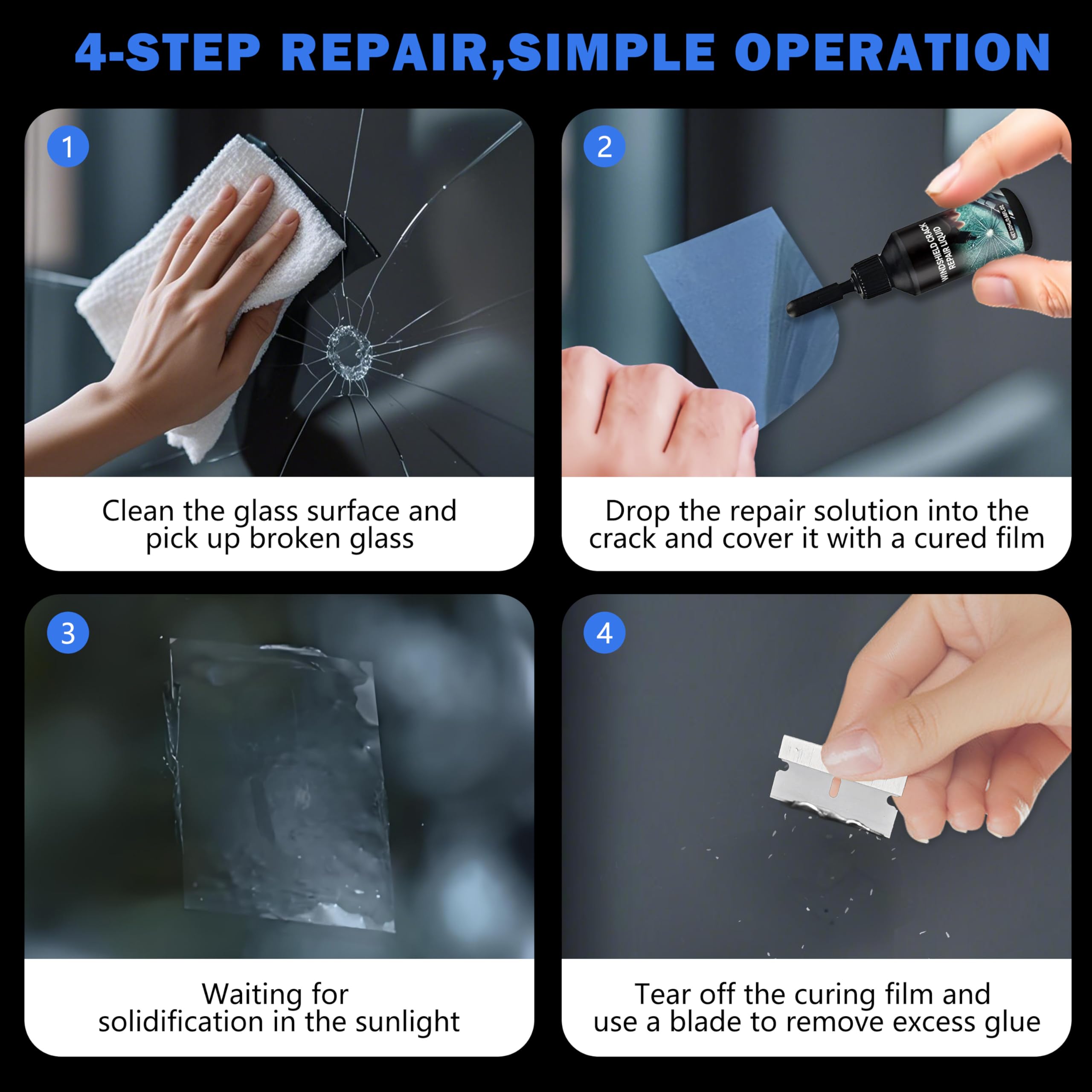 🔥 2025 New Car Windshield Crack Repair Fluid