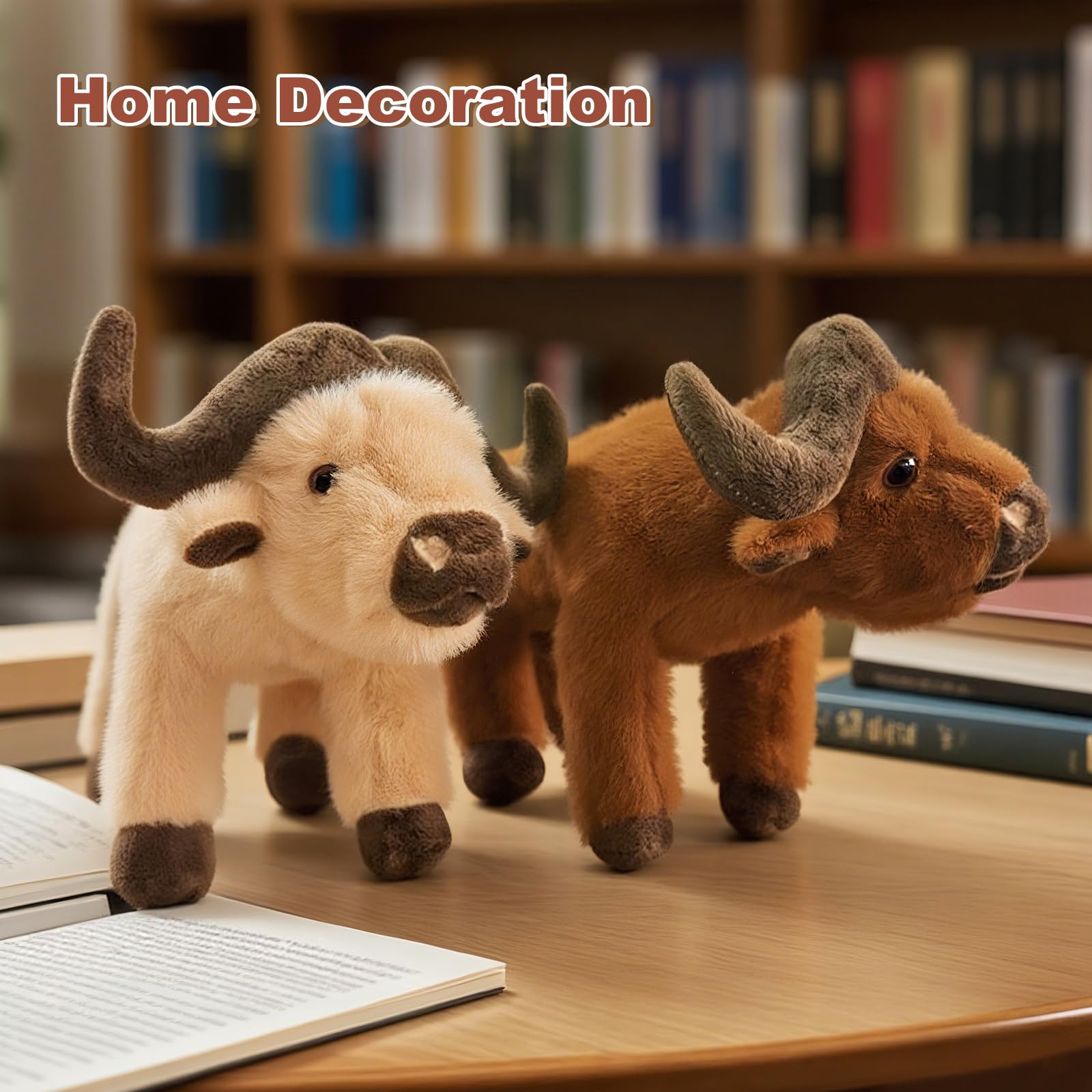 9.8" Cute Bison Stuffed Soft Plushies Toys