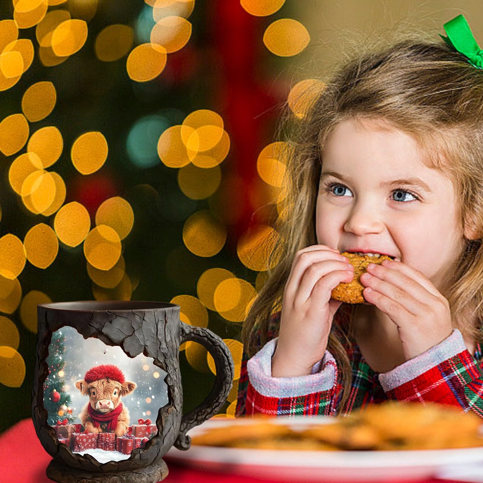 Highland Cow Christmas Mug