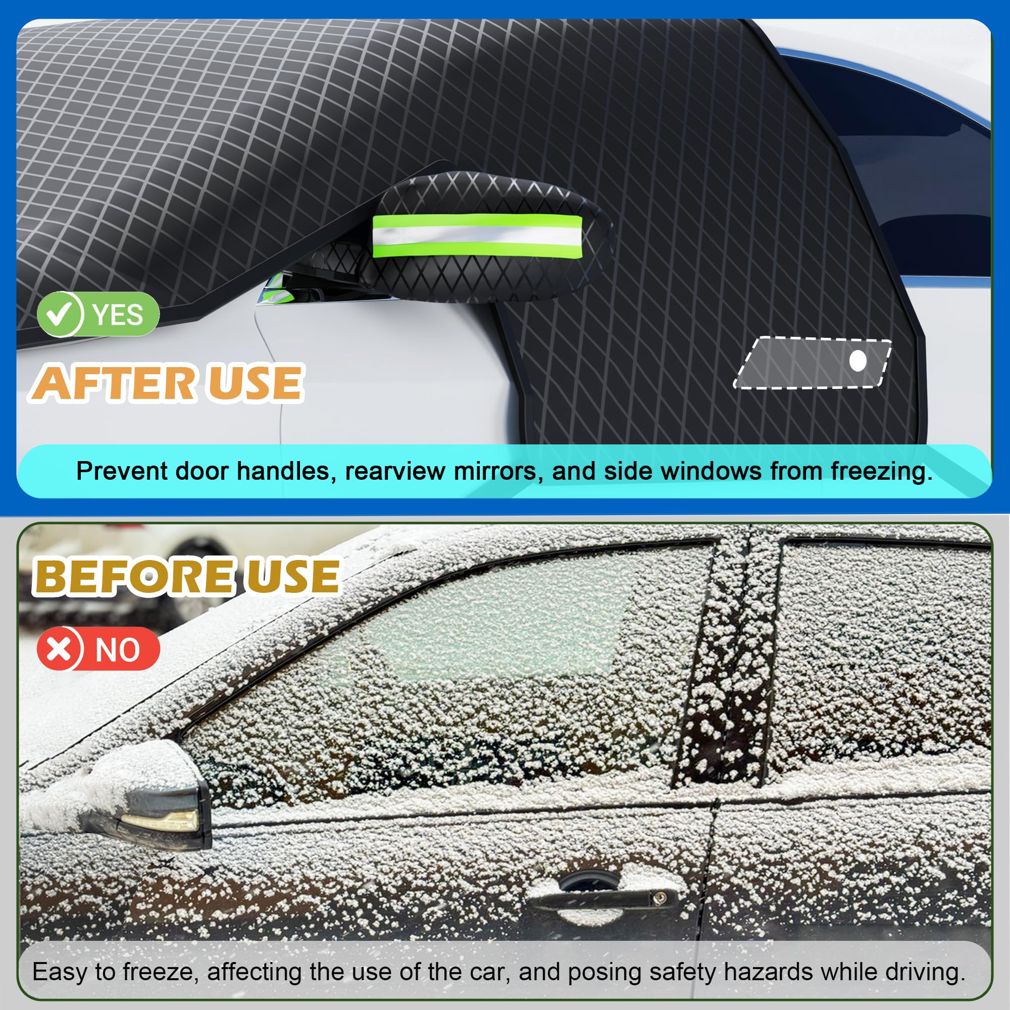 Anti-Theft Car Windshield Magnetic Snow Cover