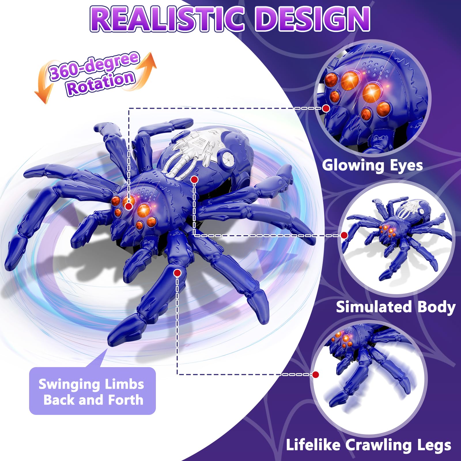 🕷️ Halloween Wall Crawler Spider