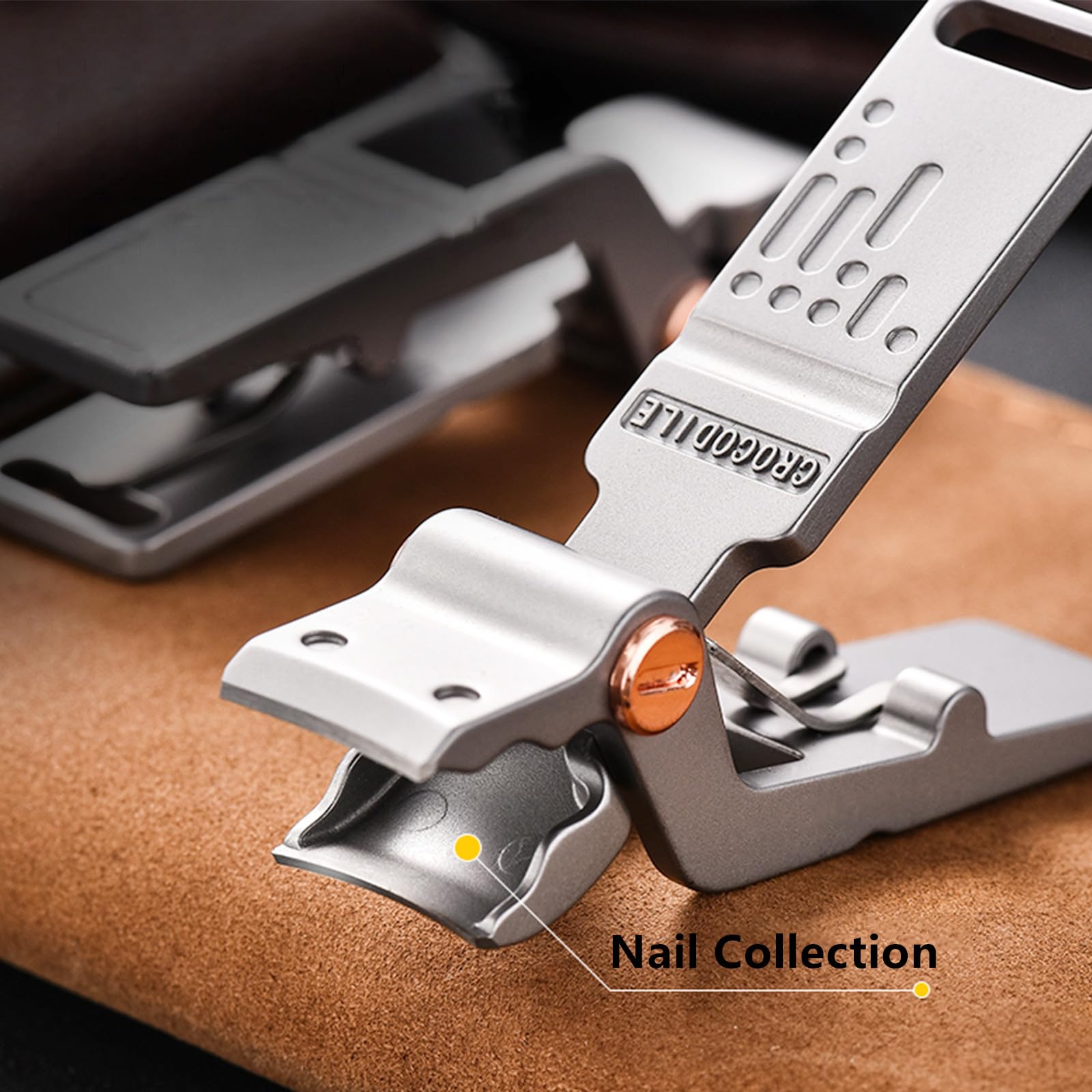 New Crocodile Nail Clippers Splash-Proof Large Opening Nail Clippers