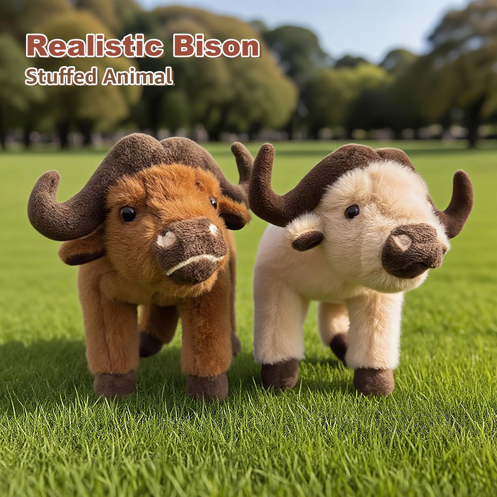 9.8" Cute Bison Stuffed Soft Plushies Toys