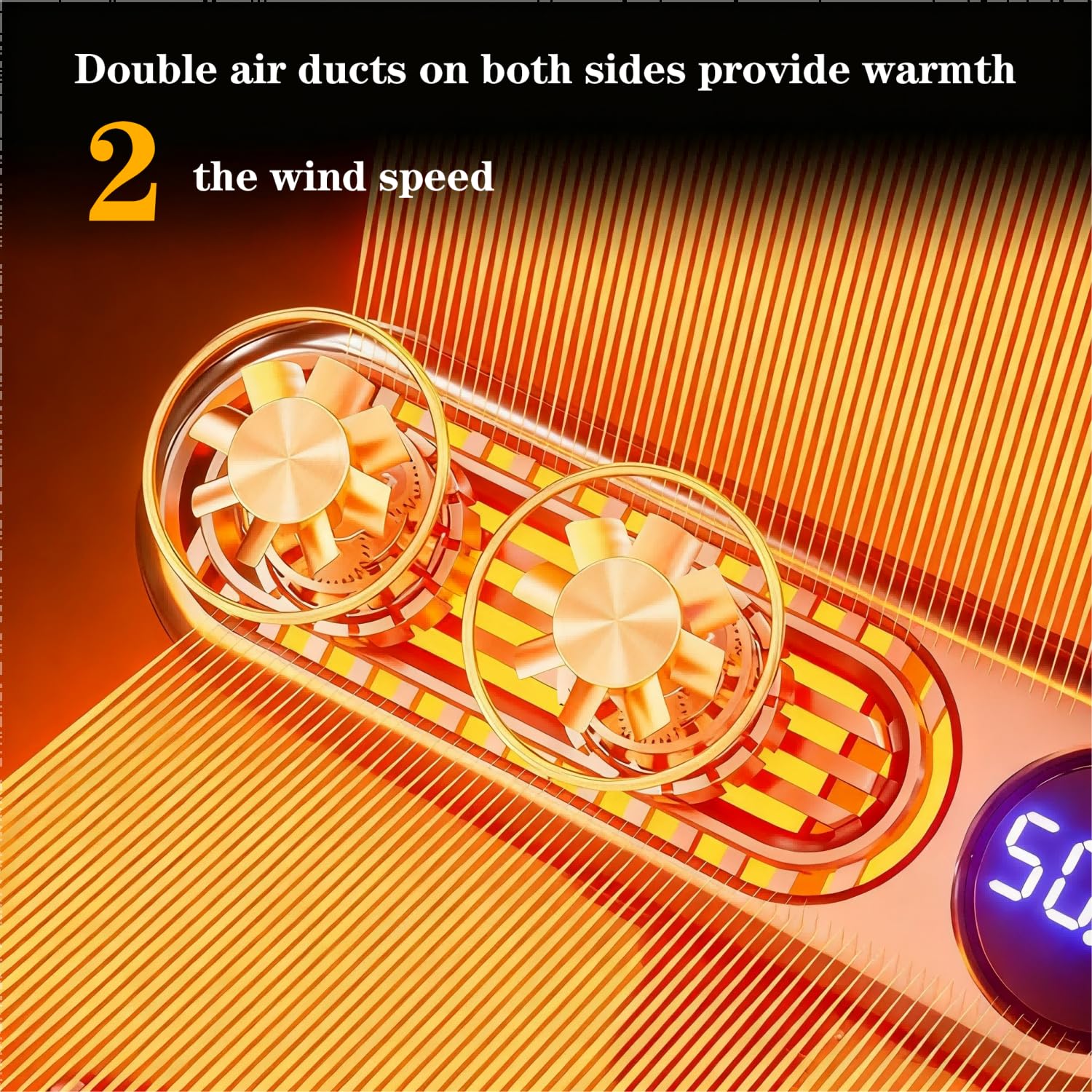 150W Portable Car Heaters for  Car Defogger and Defroster
