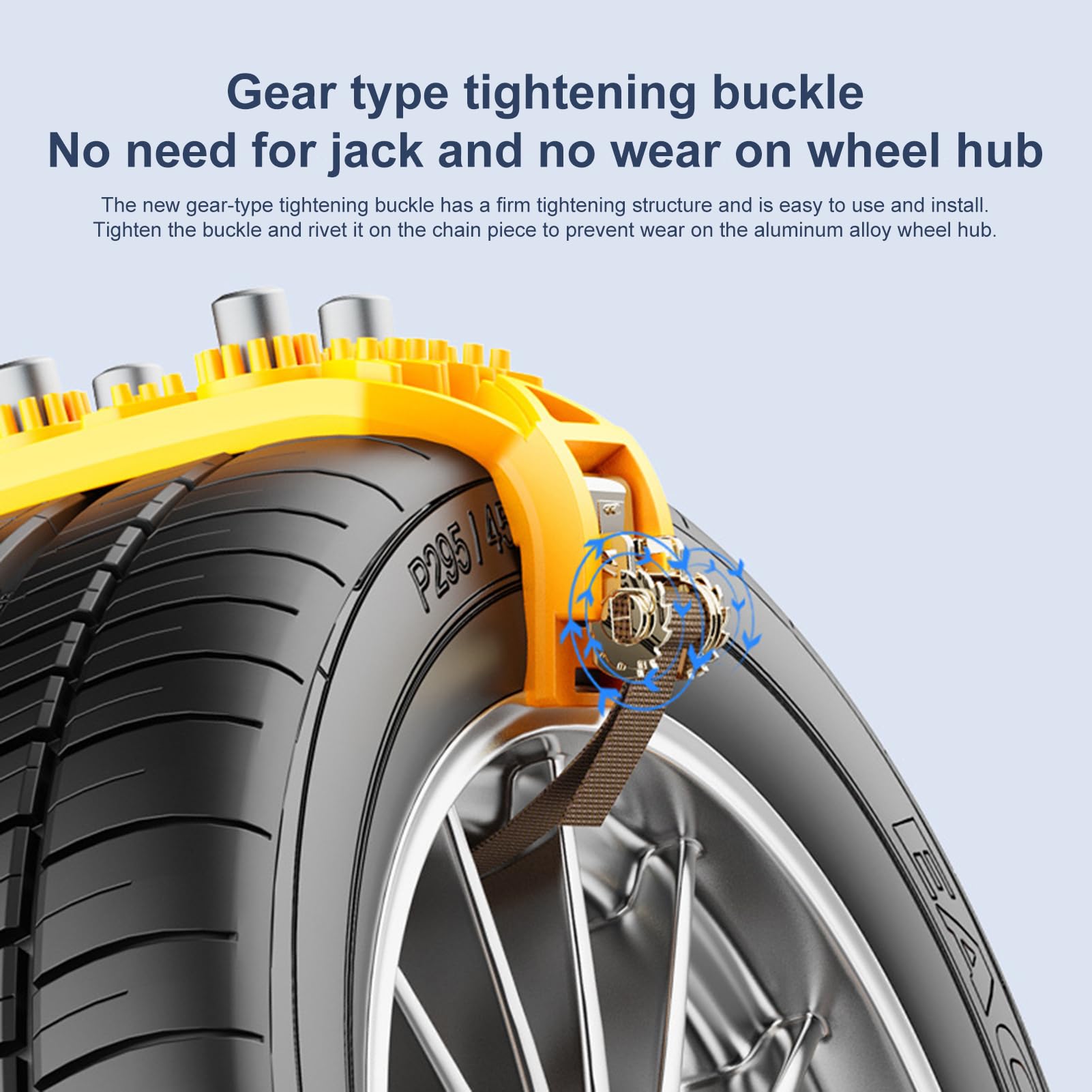 🔥2025 Winter Hot Sale🔥Universal Reusable Anti-skid PE Tire Chains