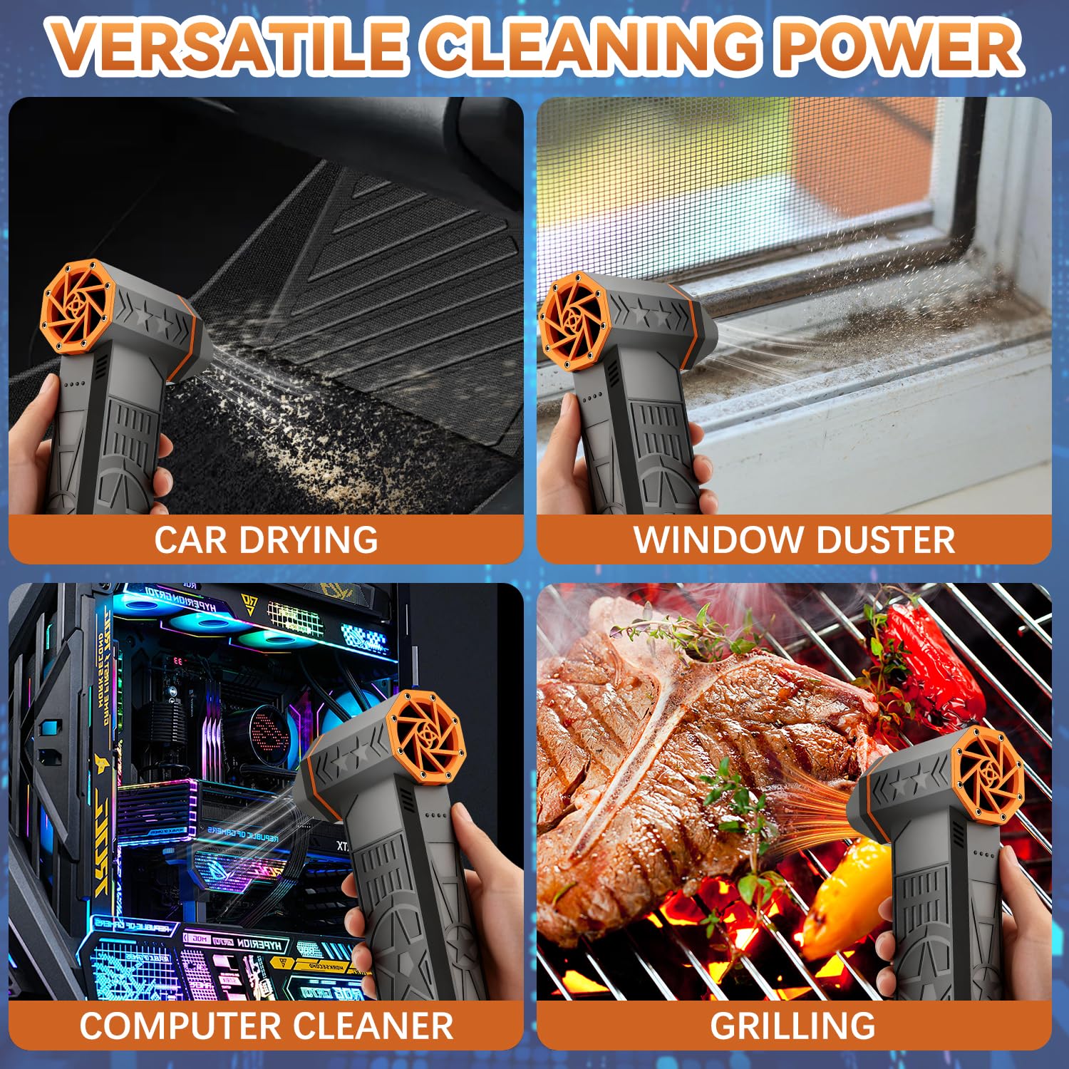 2026 Upgrade 5000W Thermal Turbo fan Snow Blower