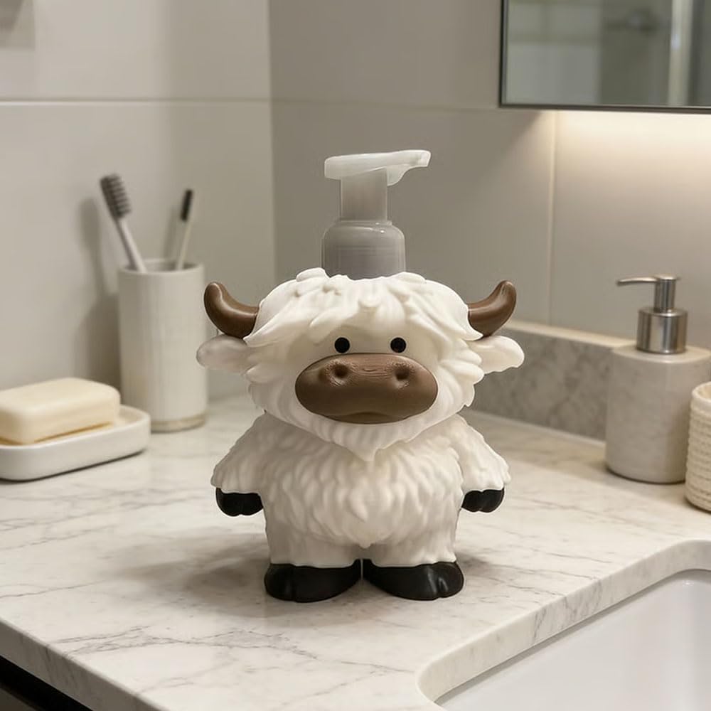 Highland Cow Soap Dispenser
