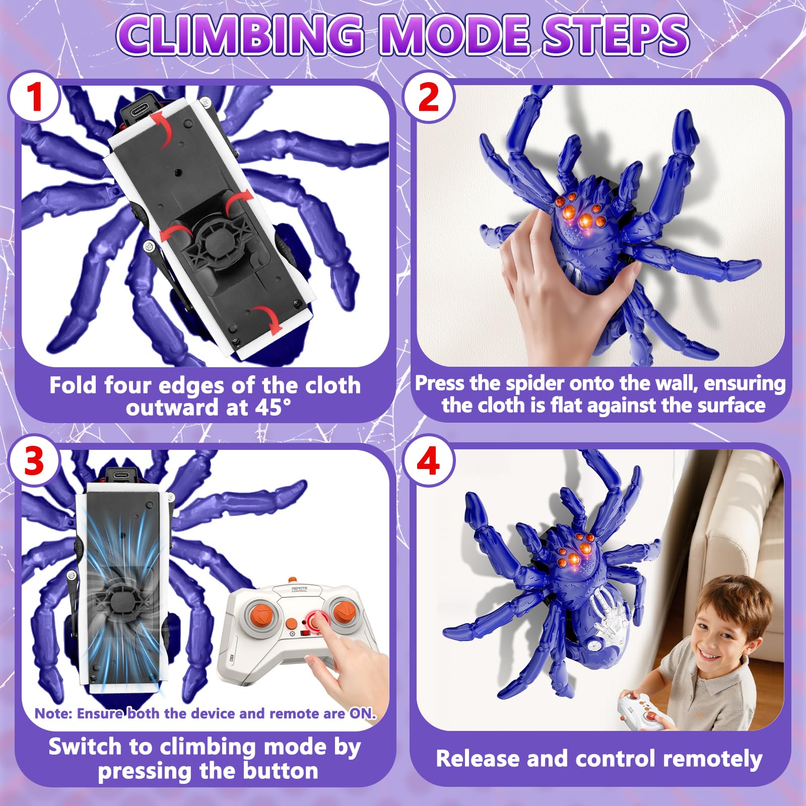 🕷️ Halloween Wall Crawler Spider