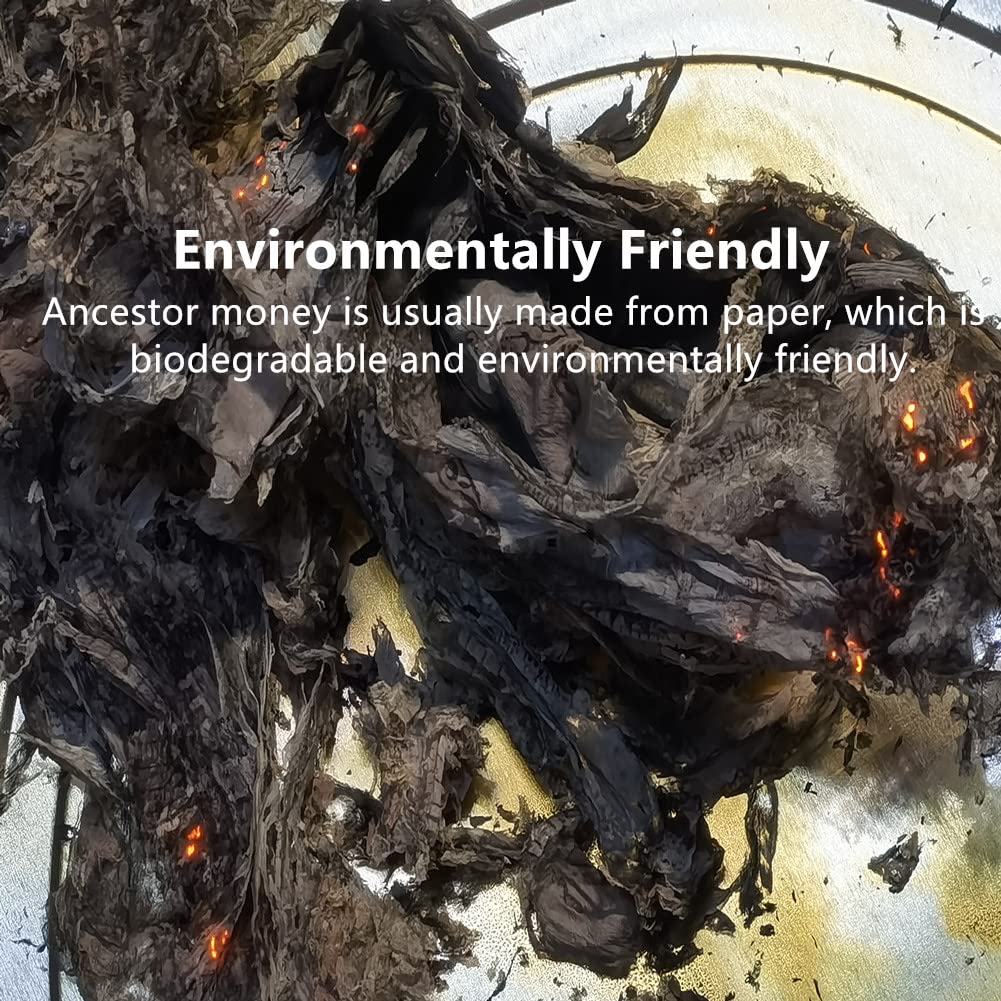 Ancestor Money - 1500 Piece Chinese Joss Paper Money - Ancestor Money to Burn - 10,000,000,000,000,000 Dollar Hell Bank Notes，Origami Paper