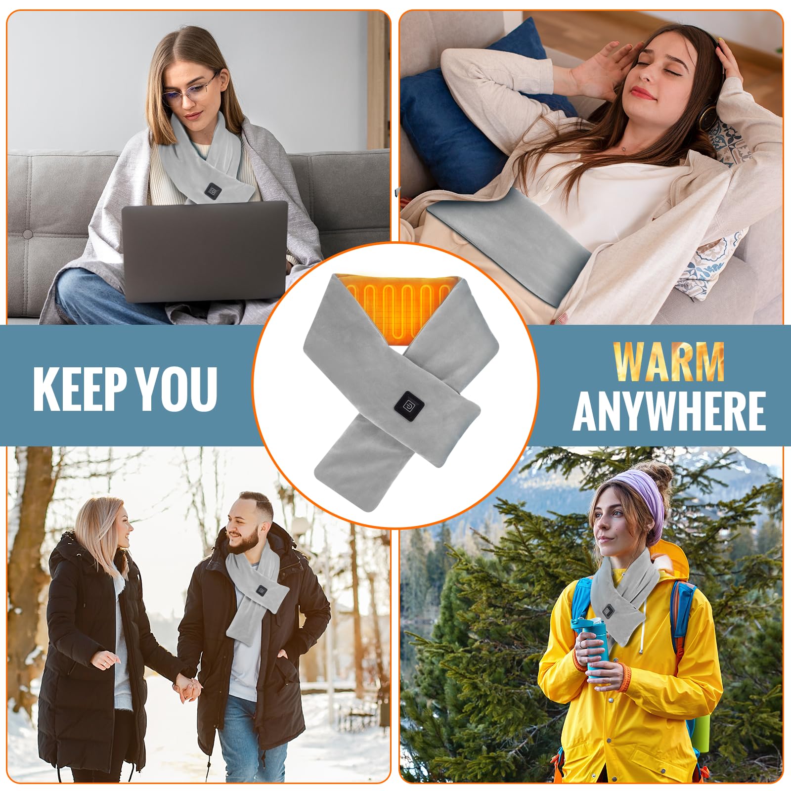 🔥New Year Promotion 49% Off - 🎁Intelligent Electric Heating Scarf
