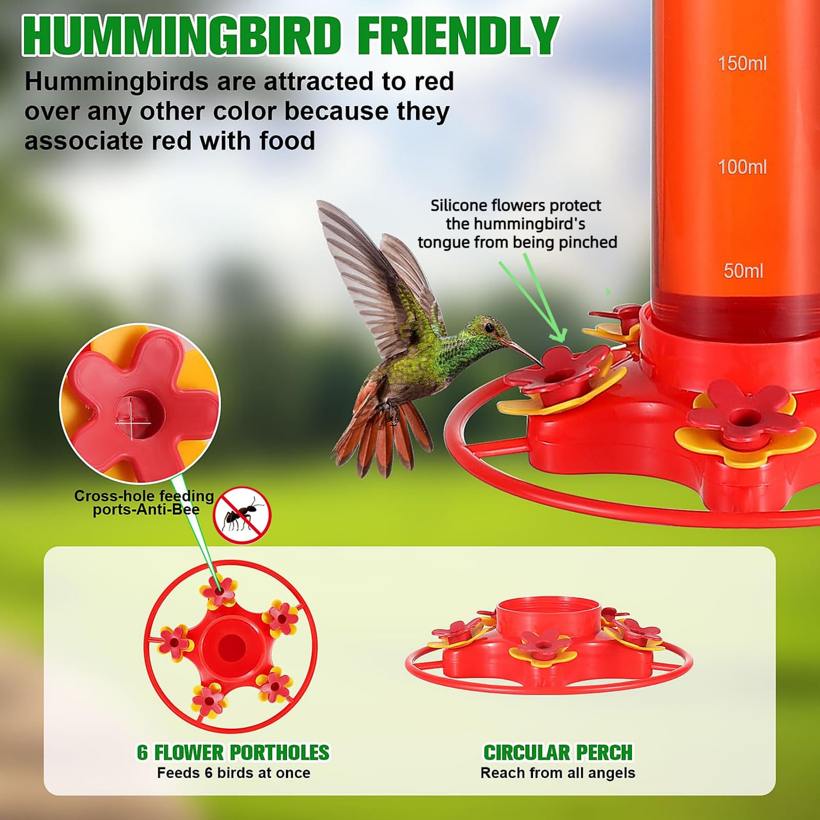 2025 New Hummingbird Nectar Feeder