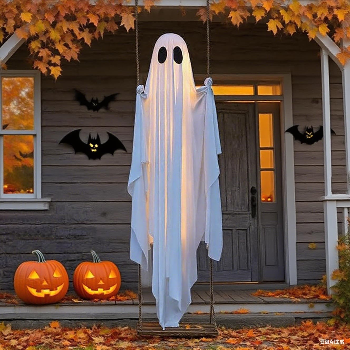 🔥Hanging Swinging Ghost Halloween Decor