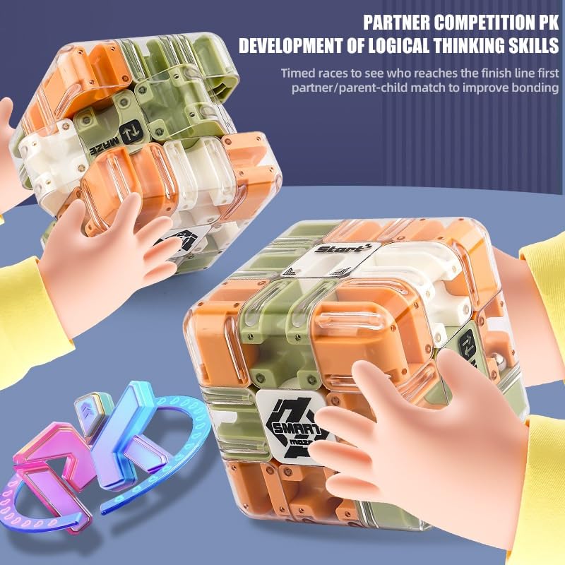 Large Labyrinth 3D Puzzle Maze Cube - Engaging Brain Teaser Toy