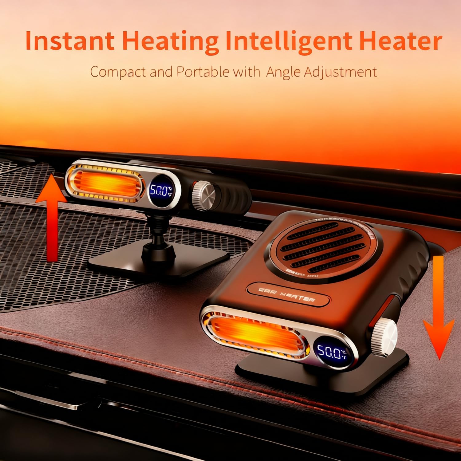 150W Portable Car Heaters for  Car Defogger and Defroster